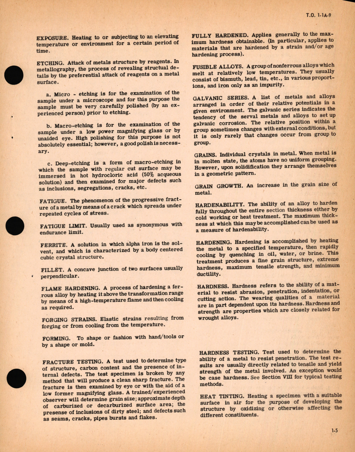 Sample page 9 from AirCorps Library document: Engineering Handbook Series for U.S. and British Commonwealth of Nations Aircraft Metals