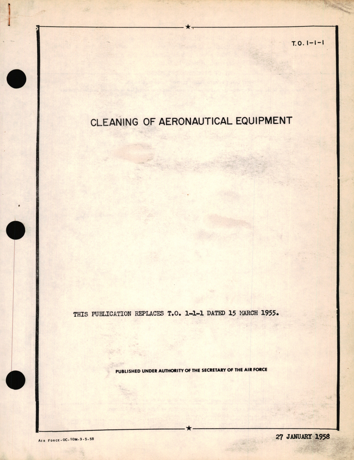 Sample page 1 from AirCorps Library document: Cleaning of Aeronautical Equipment