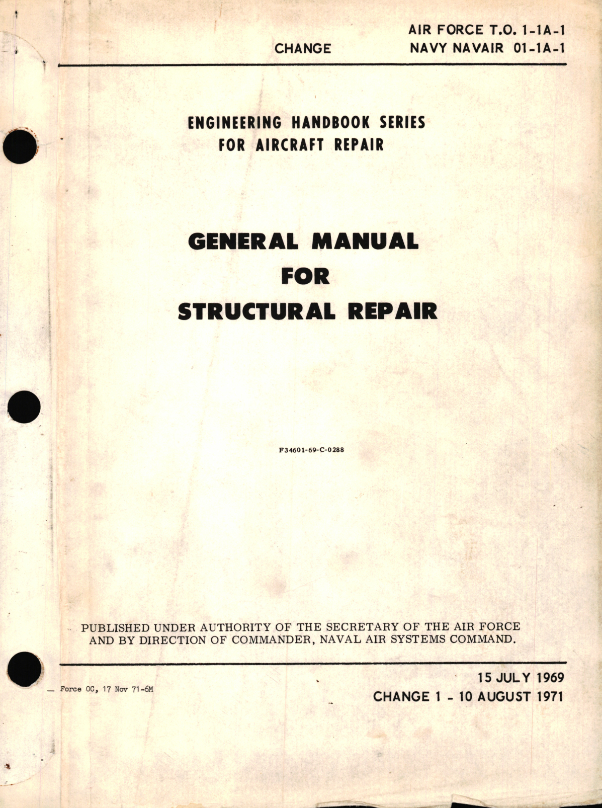 Sample page 1 from AirCorps Library document: Engineering Handbook Series for Aircraft Repair for General Manual for Structural Repair