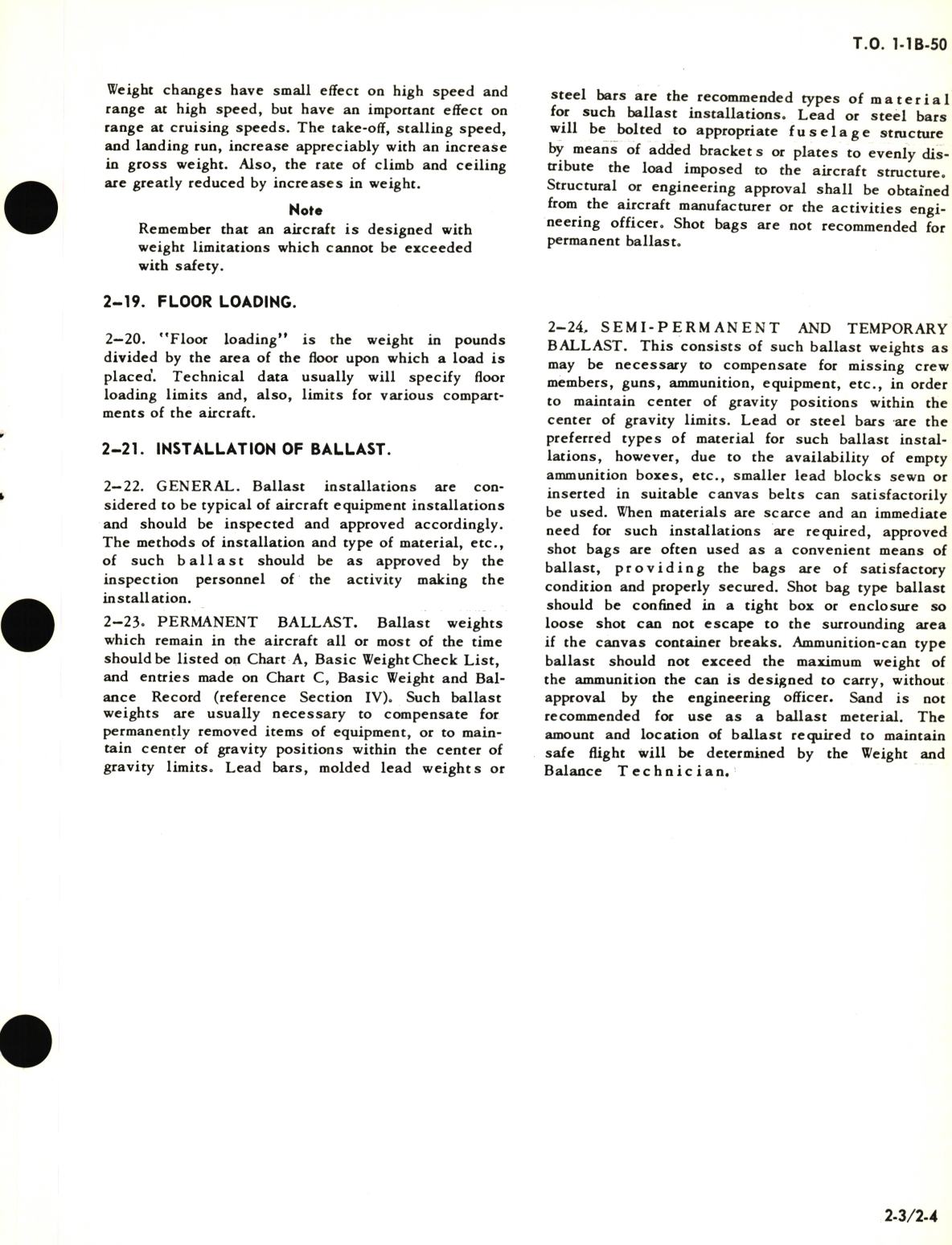 Sample page 9 from AirCorps Library document: Technical Manual for Basic Technical Order for USAF Aircraft Weight and Balance