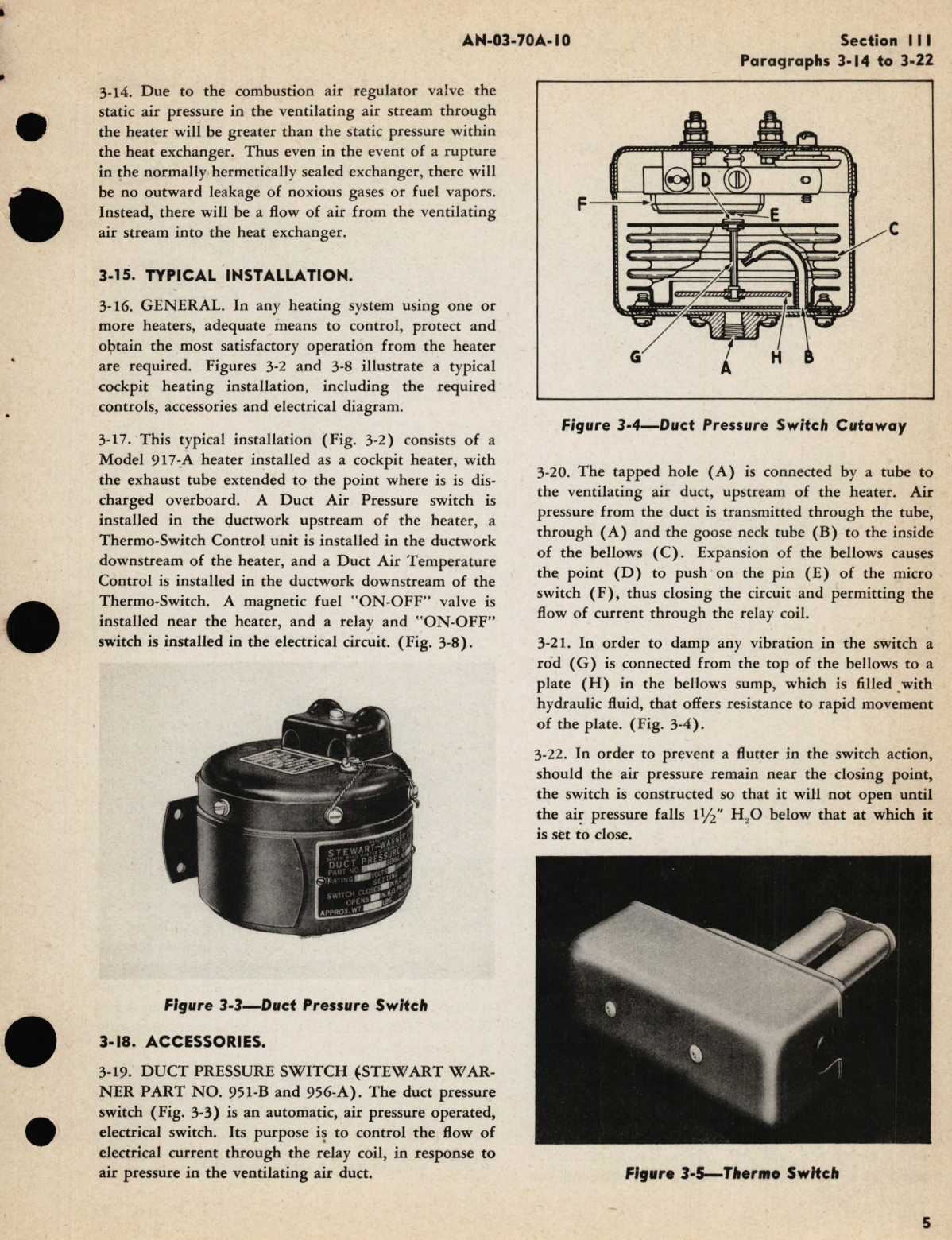 Sample page 9 from AirCorps Library document: Operation, Service, and Overhaul Instructions with Parts Catalog for Aircraft Heater Model 917-A 