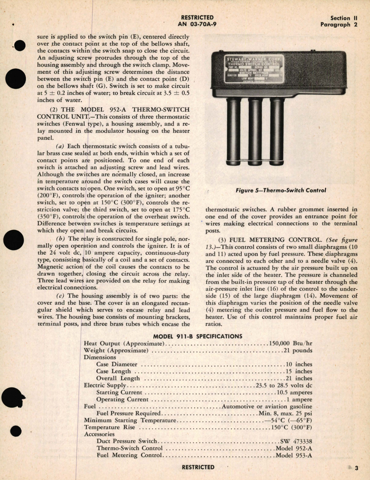 Sample page 7 from AirCorps Library document: Operation, Service and Overhaul Instructions with Parts Catalog for Heaters Model 911-B 