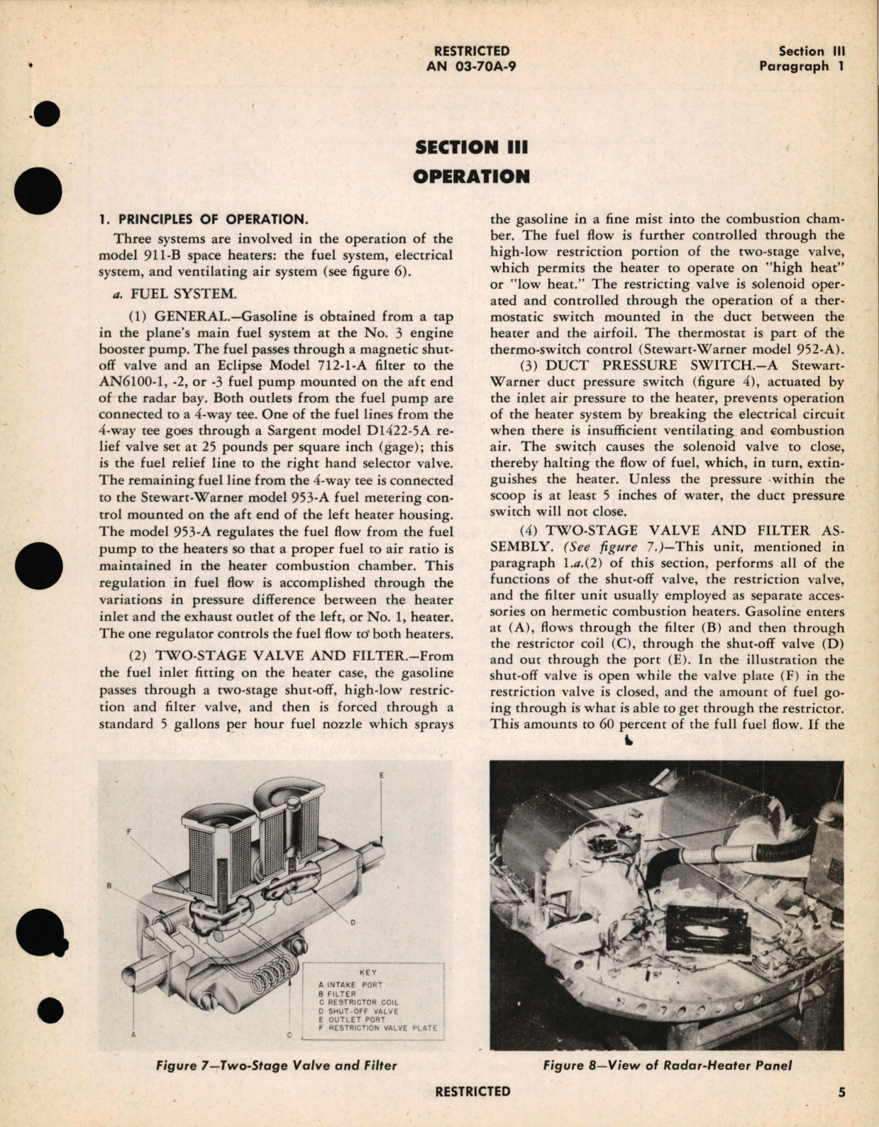 Sample page 9 from AirCorps Library document: Operation, Service and Overhaul Instructions with Parts Catalog for Heaters Model 911-B 