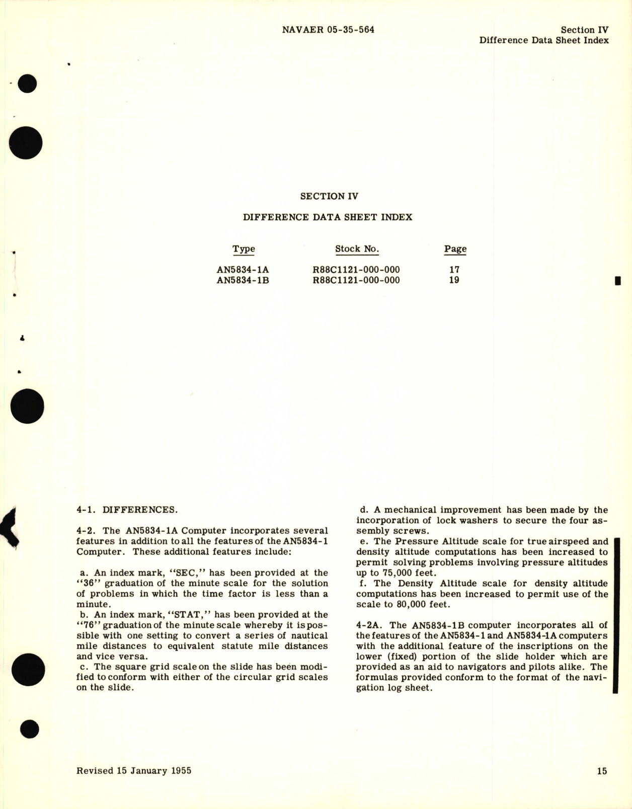 Sample page 3 from AirCorps Library document: Operation Instructions for E-10 Dead Reckoning Computer Type AN5834-1, AN5834-1A & AN5834-1B