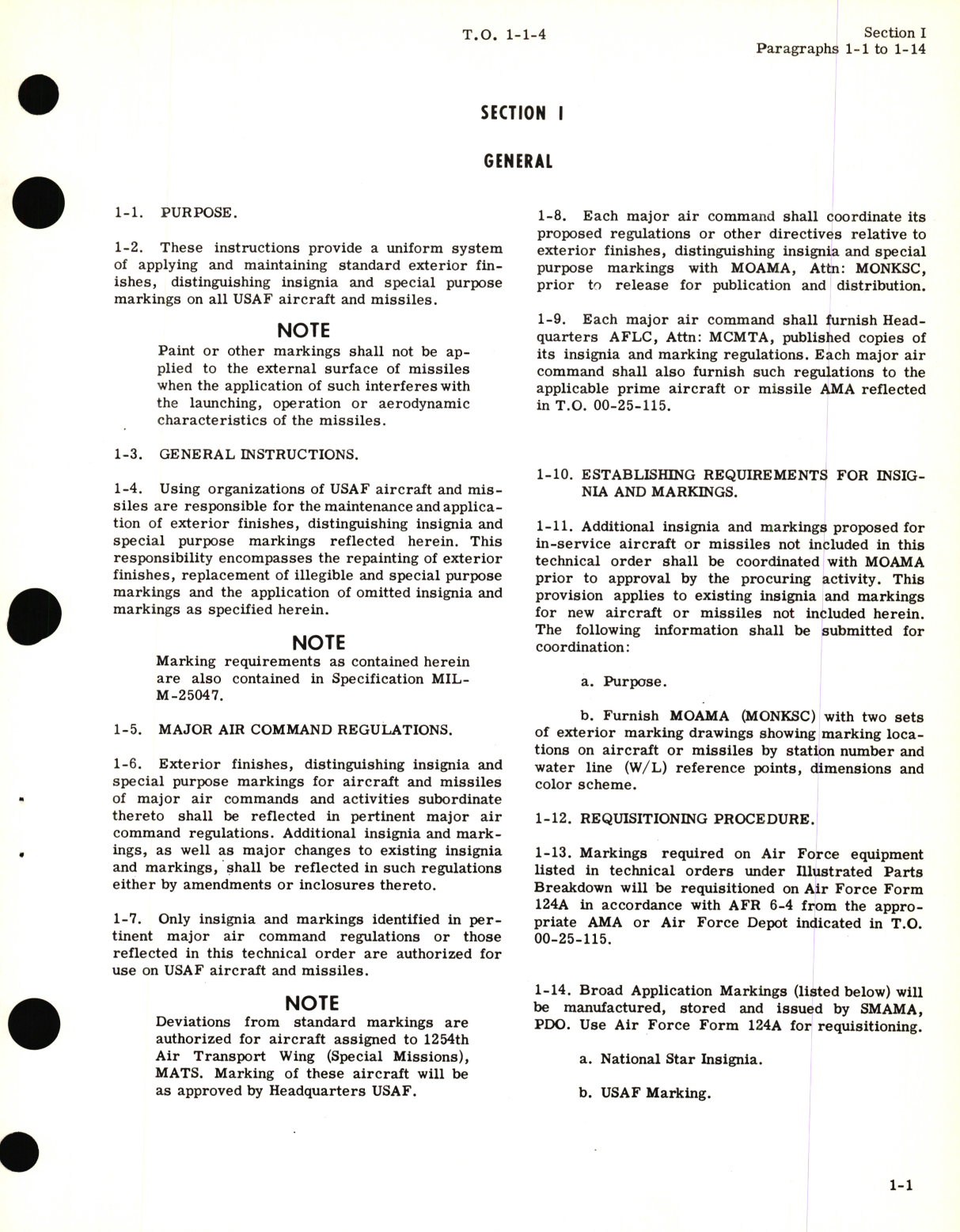 Sample page 7 from AirCorps Library document: Technical Manual for Exterior Finishes, Insignia and Markings Applicable to Aircraft and Missiles