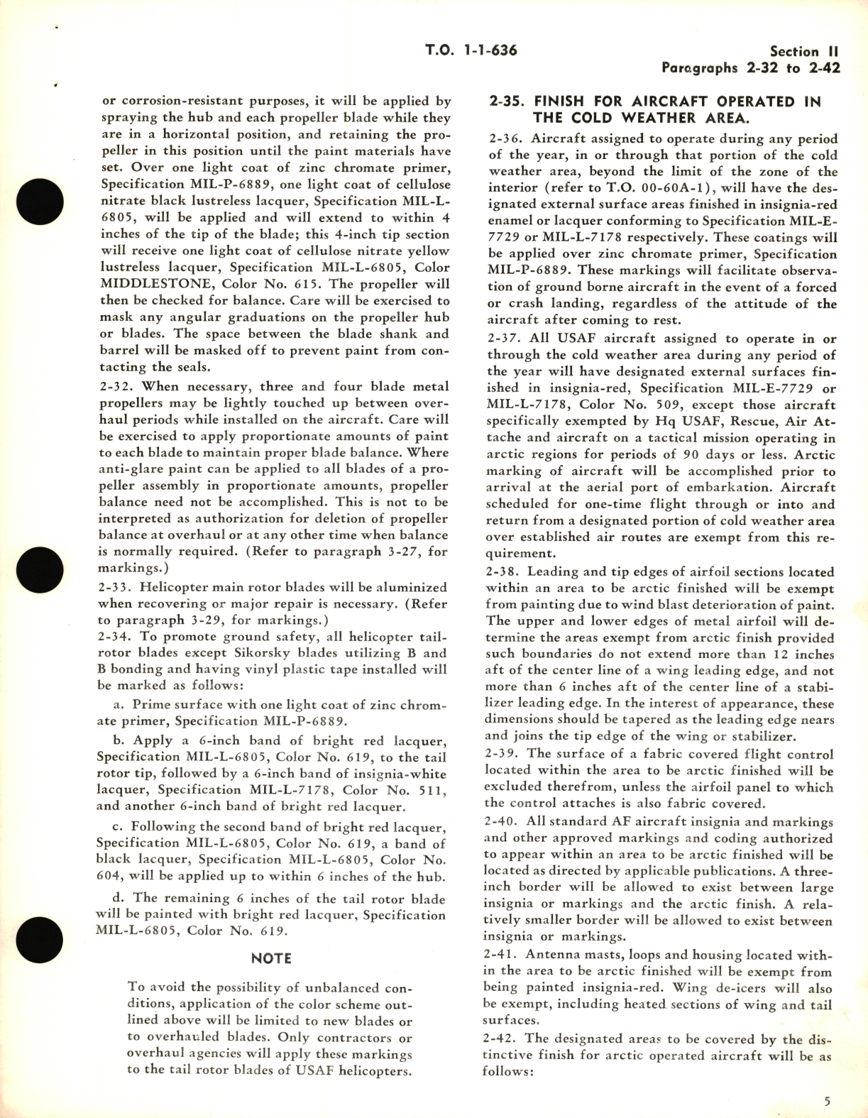 Sample page 9 from AirCorps Library document: Exterior Finishes, Insignia, and Markings Applicable to USAF Aircraft