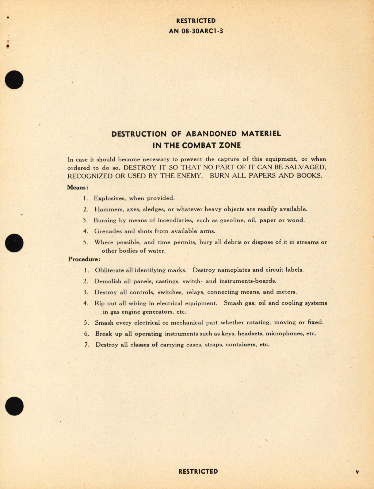 Sample page 7 from AirCorps Library document: Maintenance Instructions for Model AN/ARC-1 Aircraft Radio Equipment