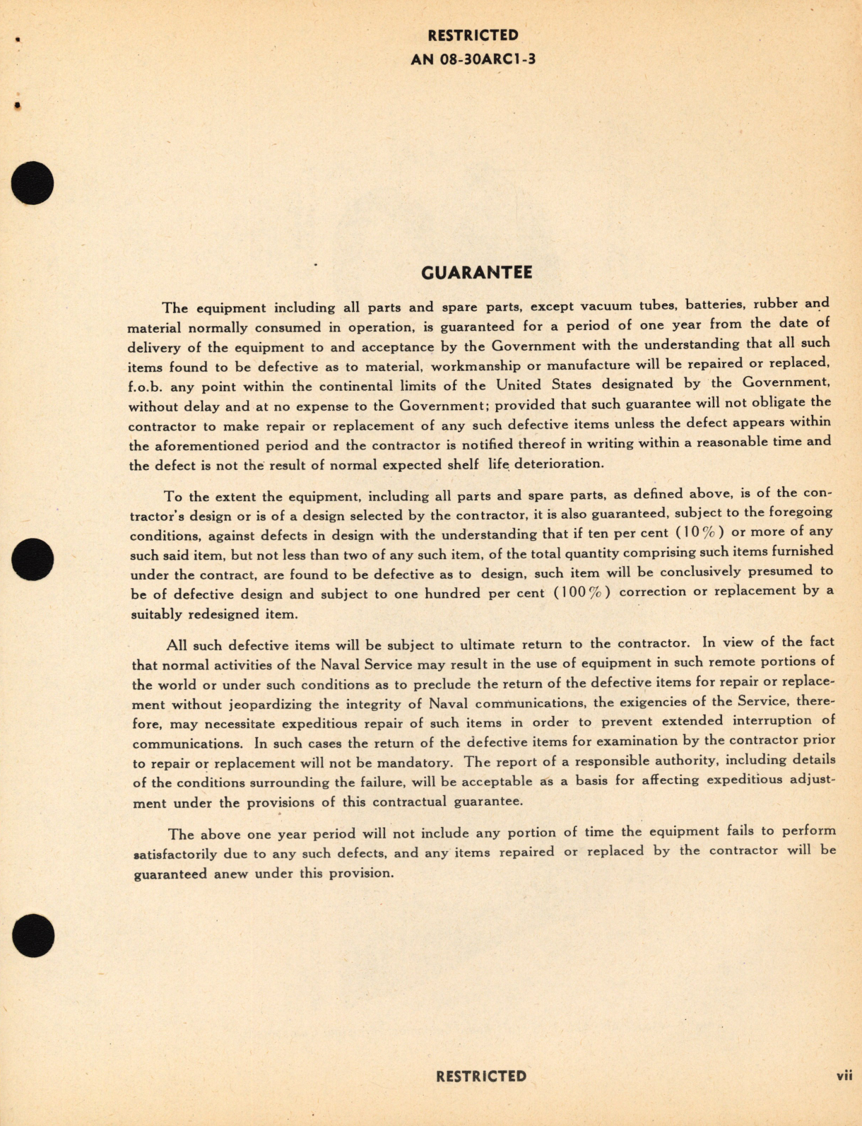 Sample page 9 from AirCorps Library document: Maintenance Instructions for Model AN/ARC-1 Aircraft Radio Equipment