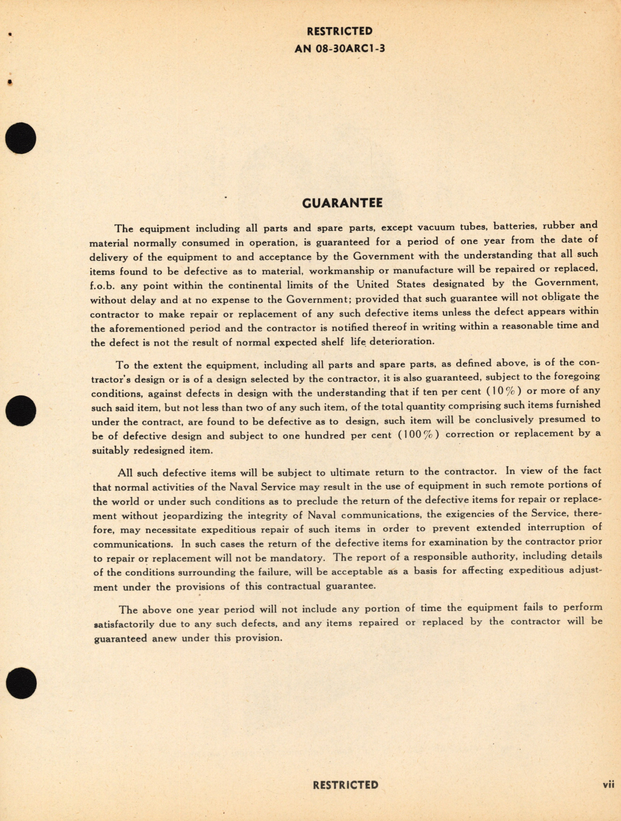 Sample page 9 from AirCorps Library document: Maintenance Instructions for Model AN/ARC-1 Aircraft Radio Equipment