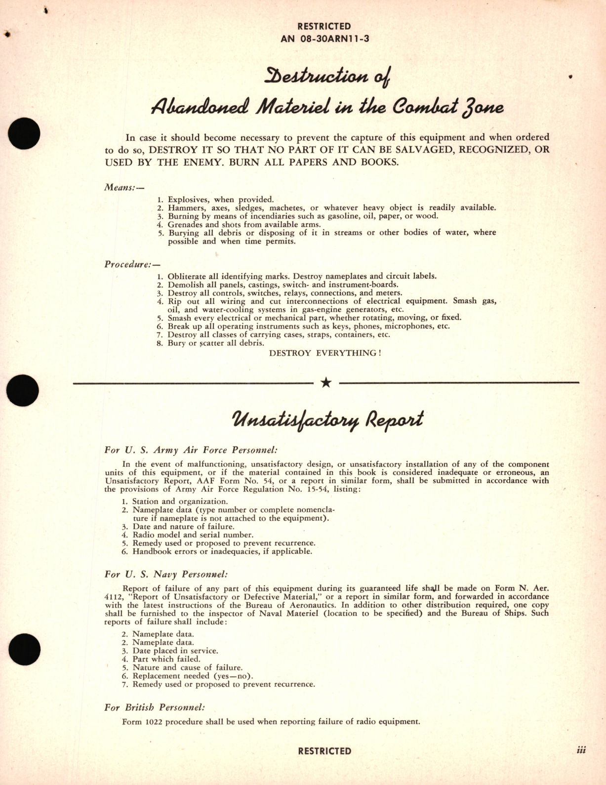 Sample page 5 from AirCorps Library document: Maintenance Instructions for Radio Compass AN/ARN-11