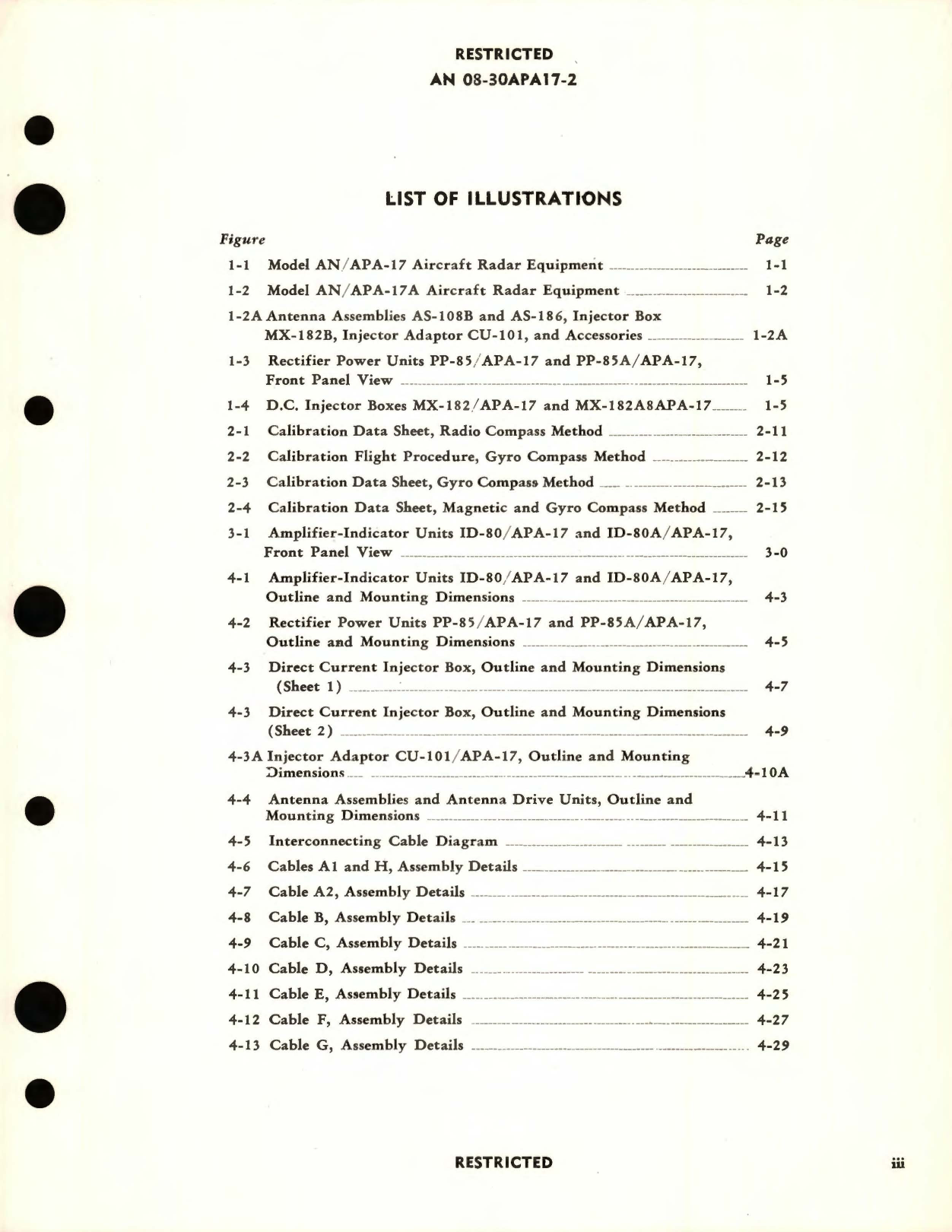 Sample page 7 from AirCorps Library document: Operating Instructions for Models AN/APA-17 and AN/APA-171 Aircraft Radar Equipment