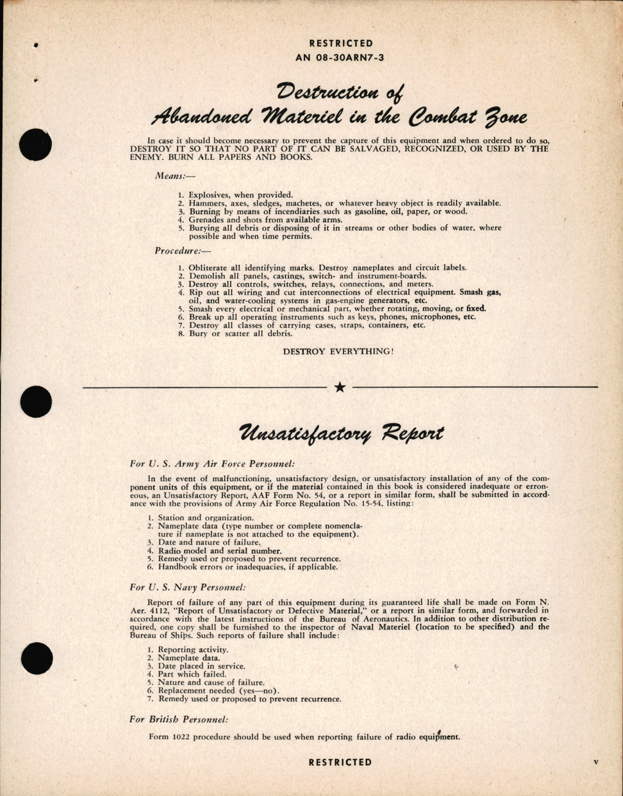 Sample page 7 from AirCorps Library document: Maintenance Instructions for Radio Compass AN/ARN-7