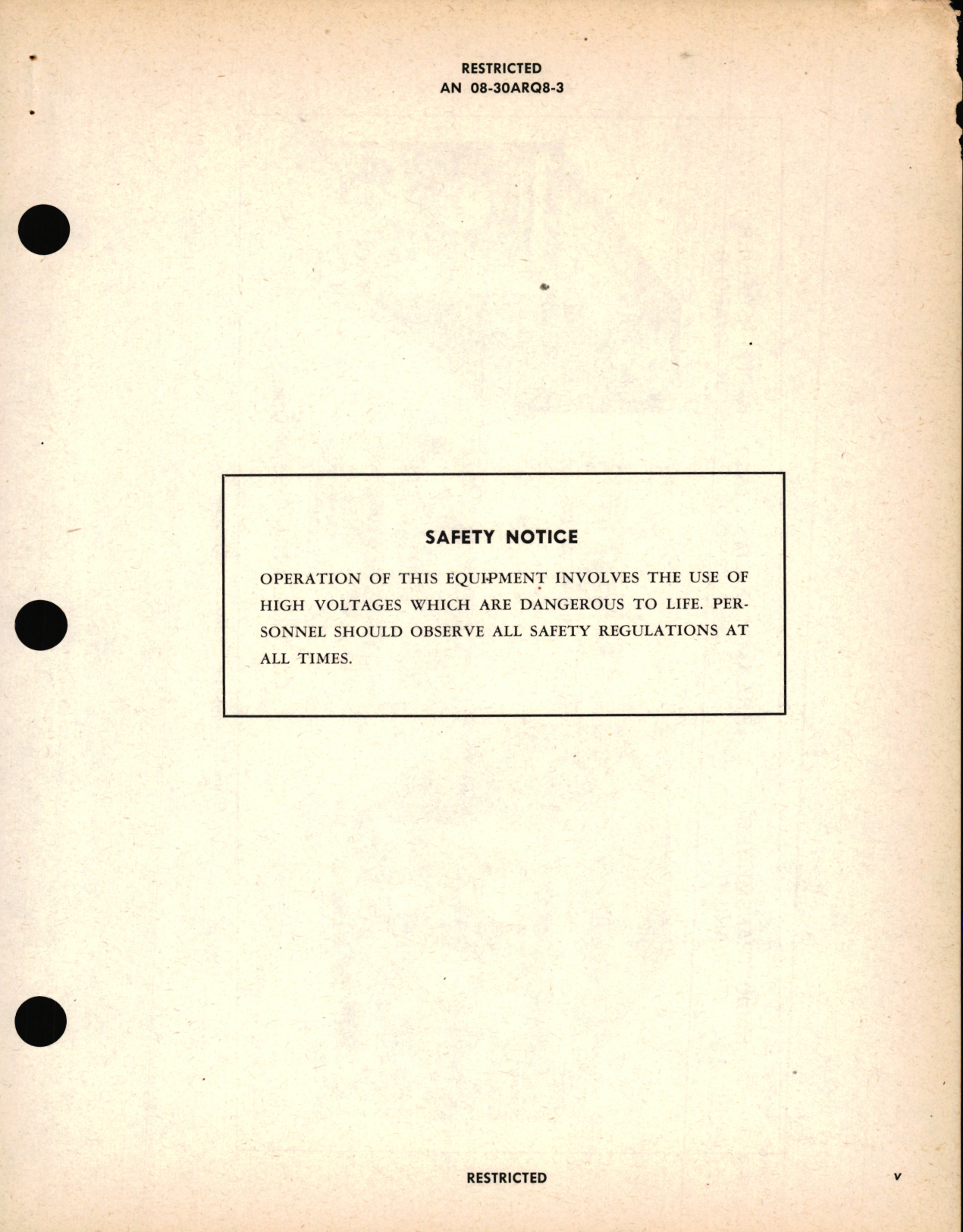 Sample page 7 from AirCorps Library document: Operating Instructions for Radio Set AN, ARQ-8