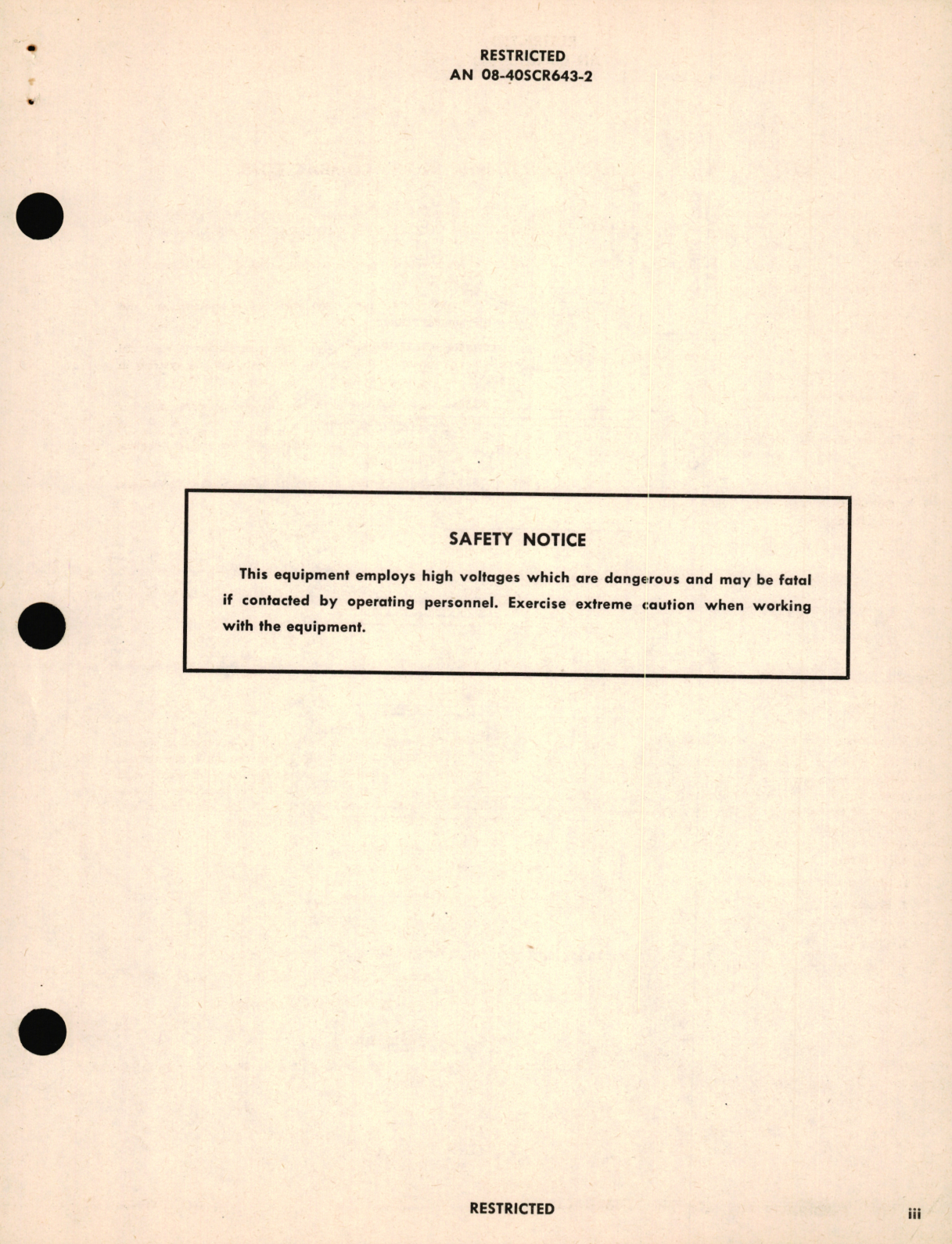 Sample page 5 from AirCorps Library document: Maintenance Instructions for Radio Set SCR-643-A