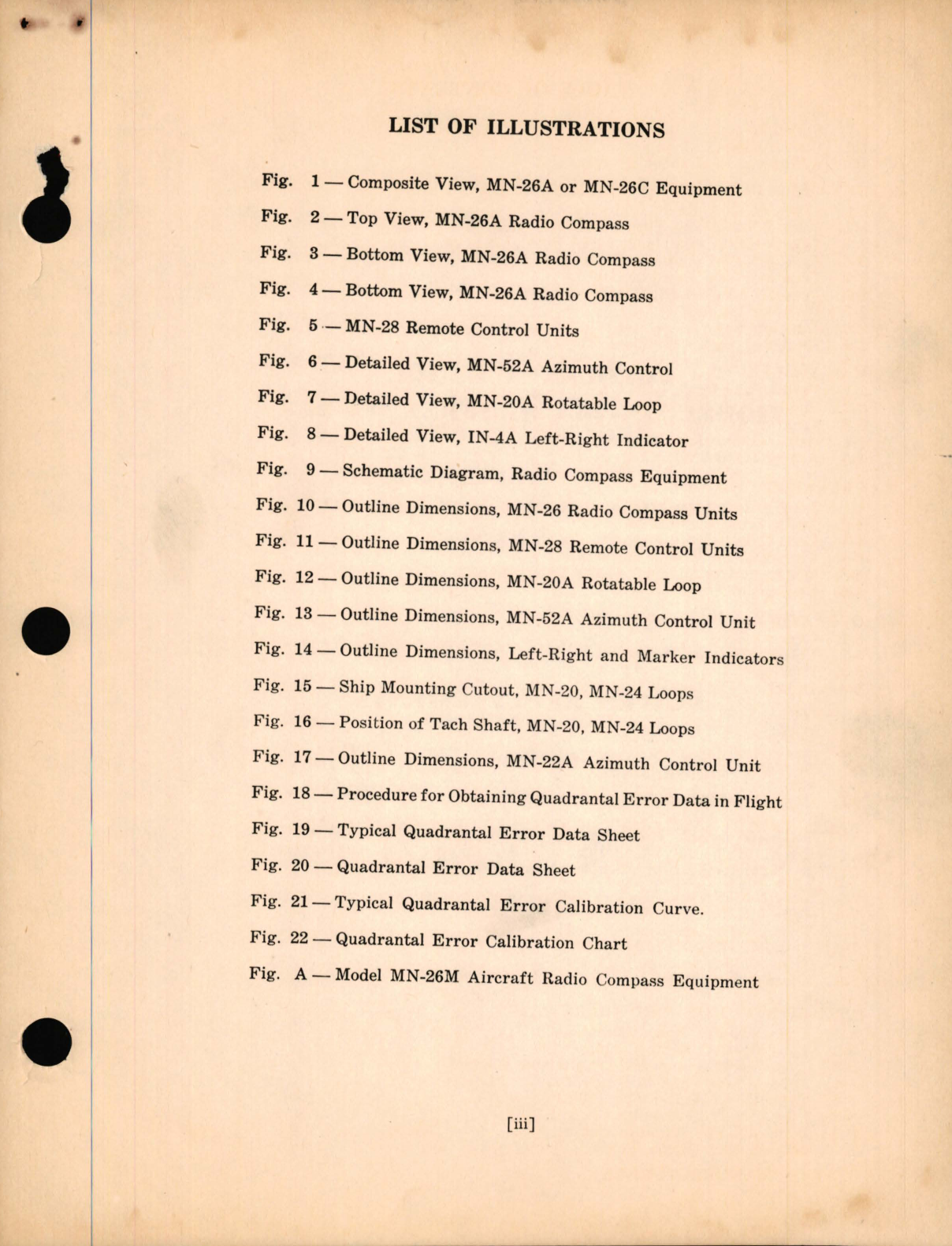 Sample page 7 from AirCorps Library document: Instructions Operation and Maintenance for Aircraft Radio Compass Equipment MN-26A and MN-26C