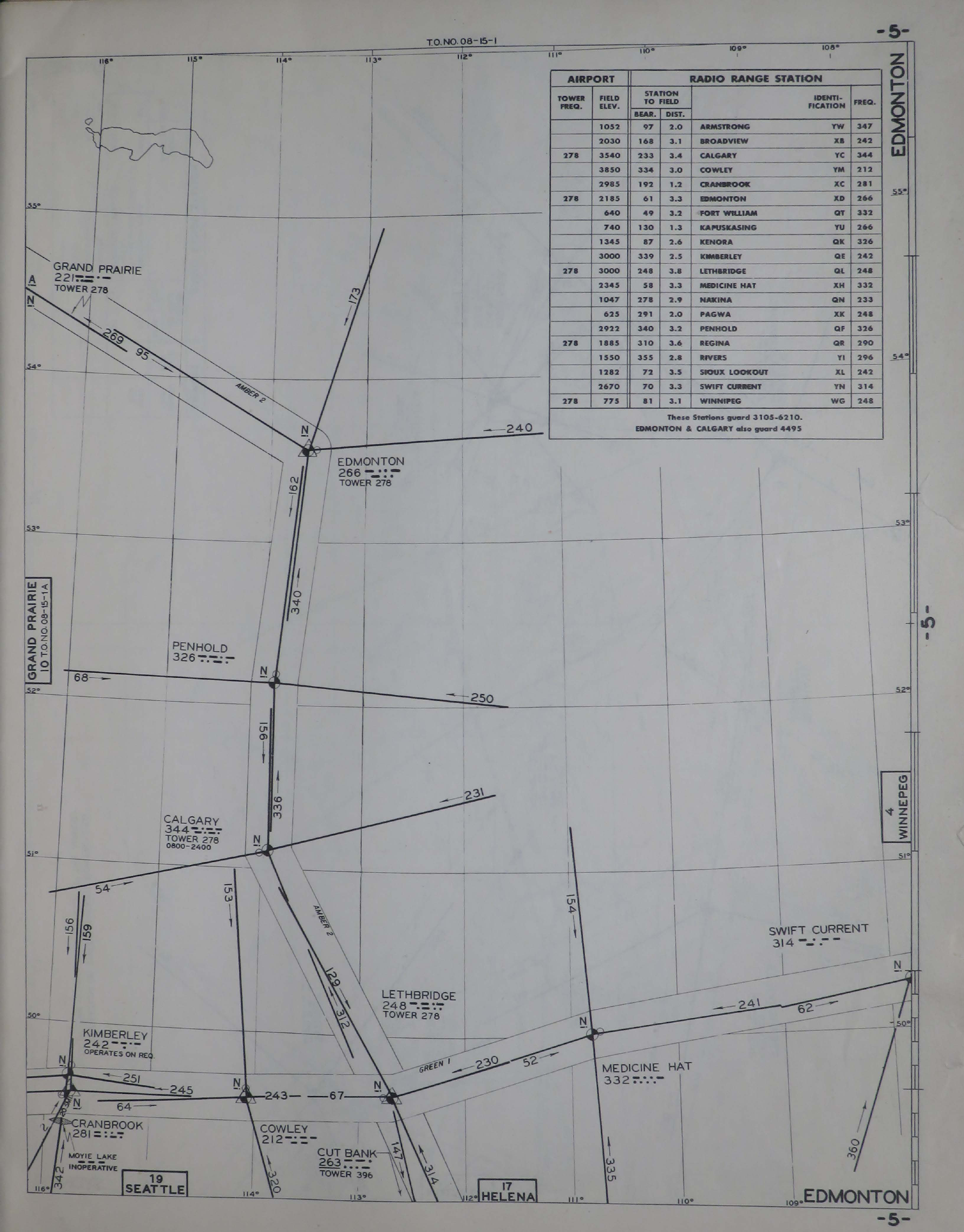 Sample page 7 from AirCorps Library document: Army Air Forces Radio Facility Charts