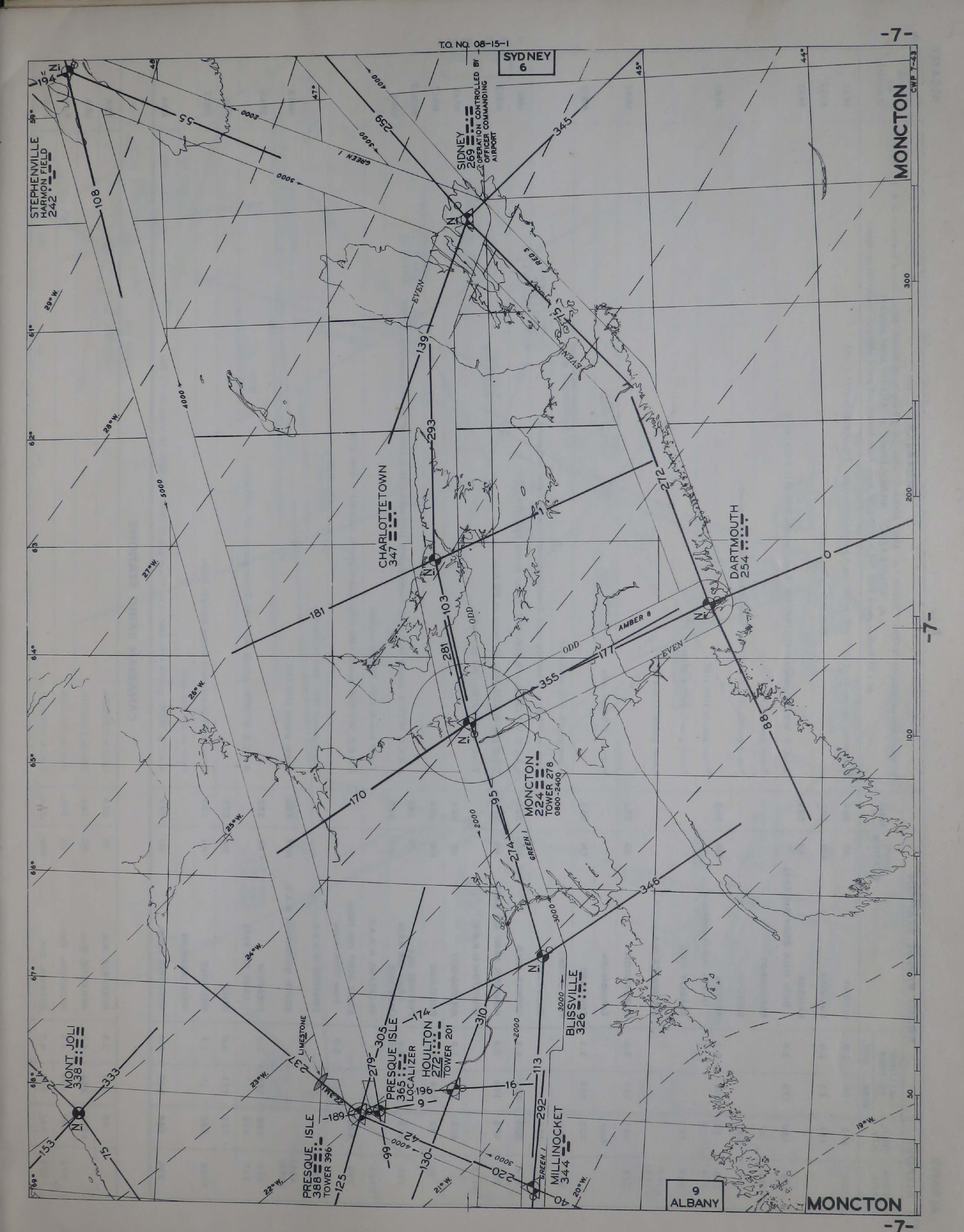 Sample page 9 from AirCorps Library document: Army Air Forces Radio Facility Charts