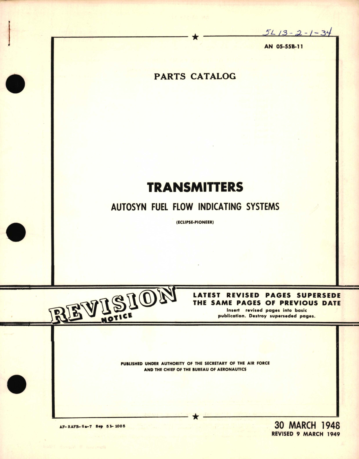 Sample page 1 from AirCorps Library document: Parts Catalog for Transmitters Autosyn Fuel Flow Indicating Systems 