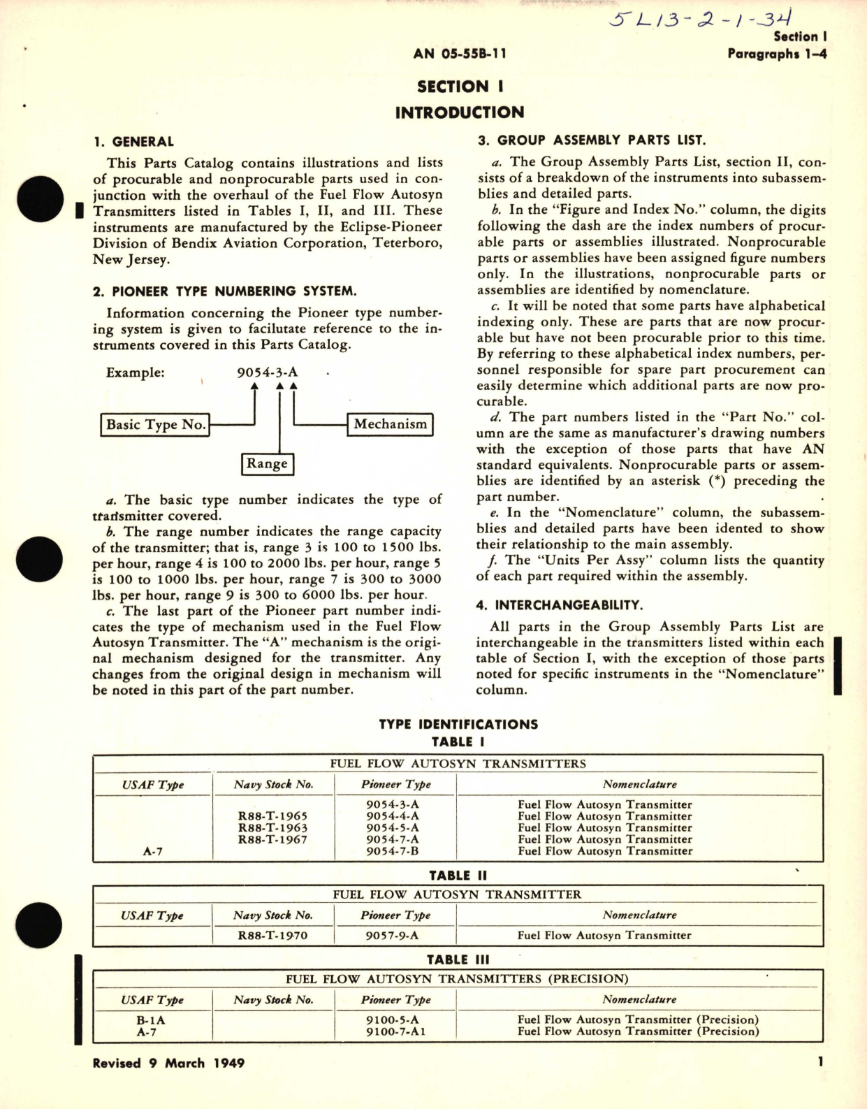 Sample page 5 from AirCorps Library document: Parts Catalog for Transmitters Autosyn Fuel Flow Indicating Systems 