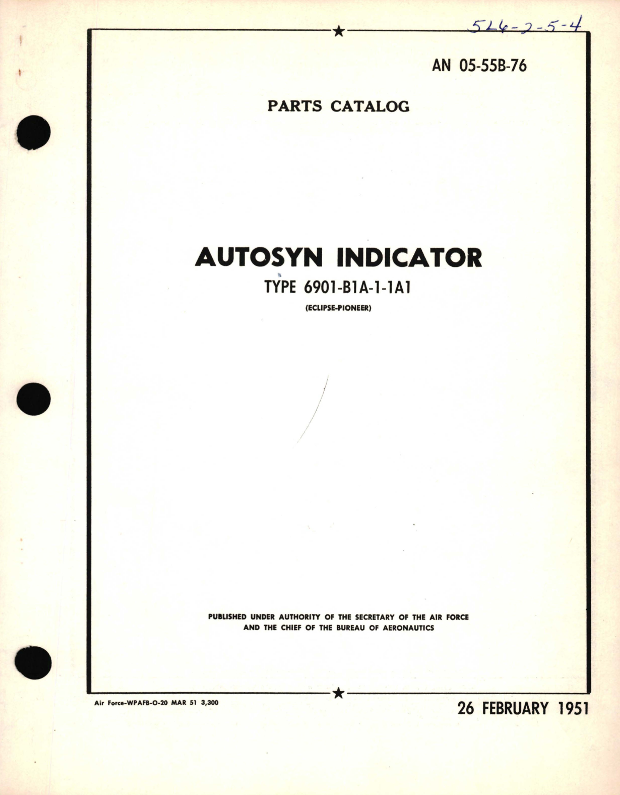 Sample page 1 from AirCorps Library document: Parts Catalog for Autosyn Indicator Type 6901-B1A-1-1A1