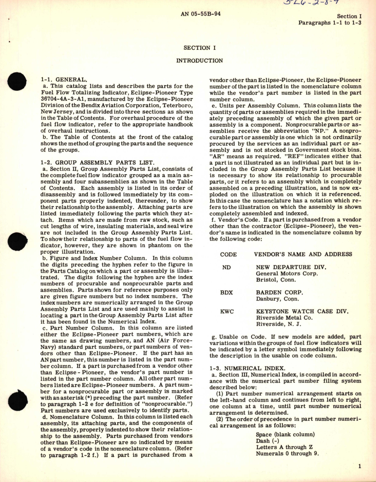 Sample page 5 from AirCorps Library document: Parts Catalog for Fuel Flow Totalizing Indicator 36704-4A 