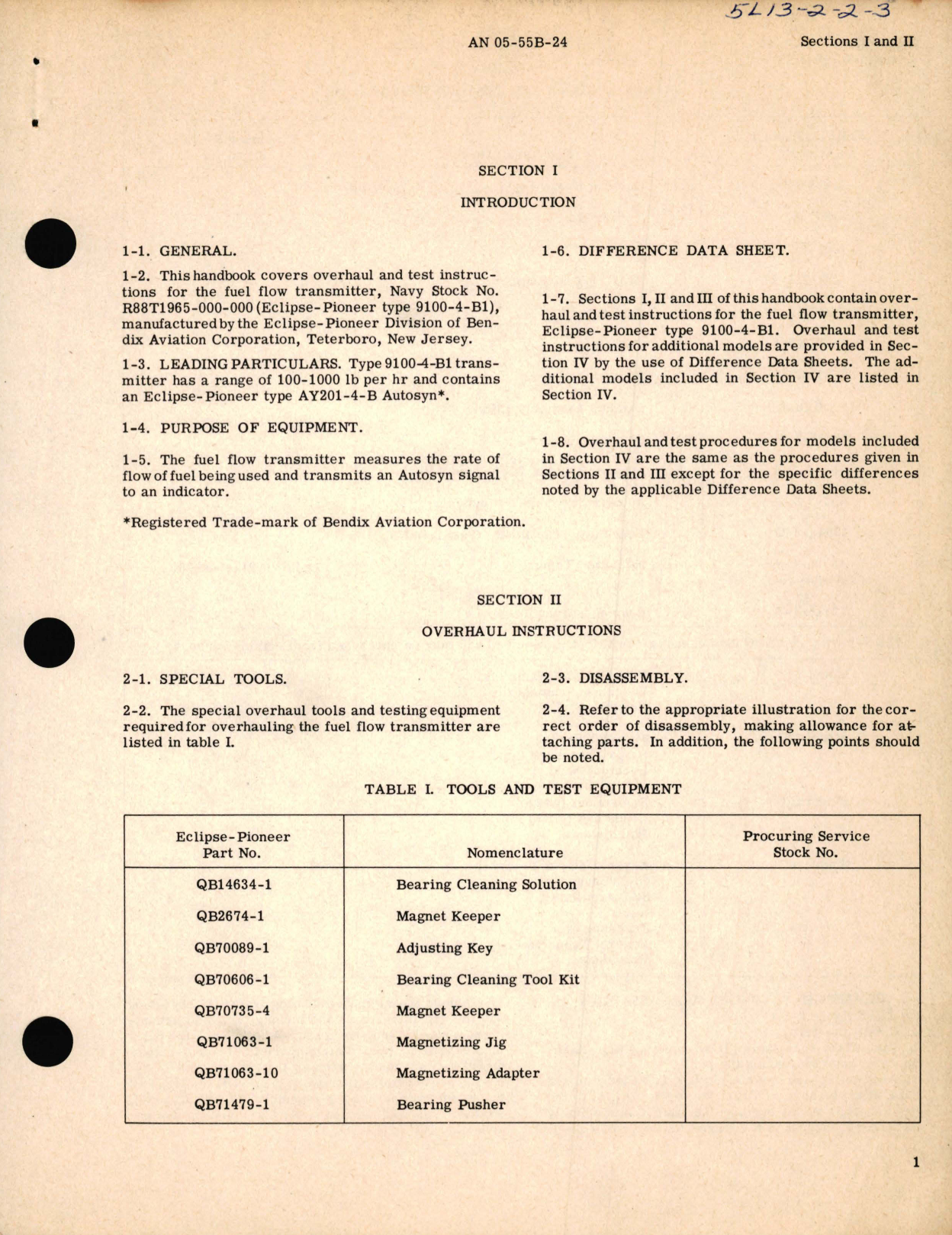 Sample page 5 from AirCorps Library document: Overhaul Instructions for Fuel Flow Transmitters Part No. 90577, 9100, 9102, 9104, 9105, 9106, 9107, 9110, 9112, 9114