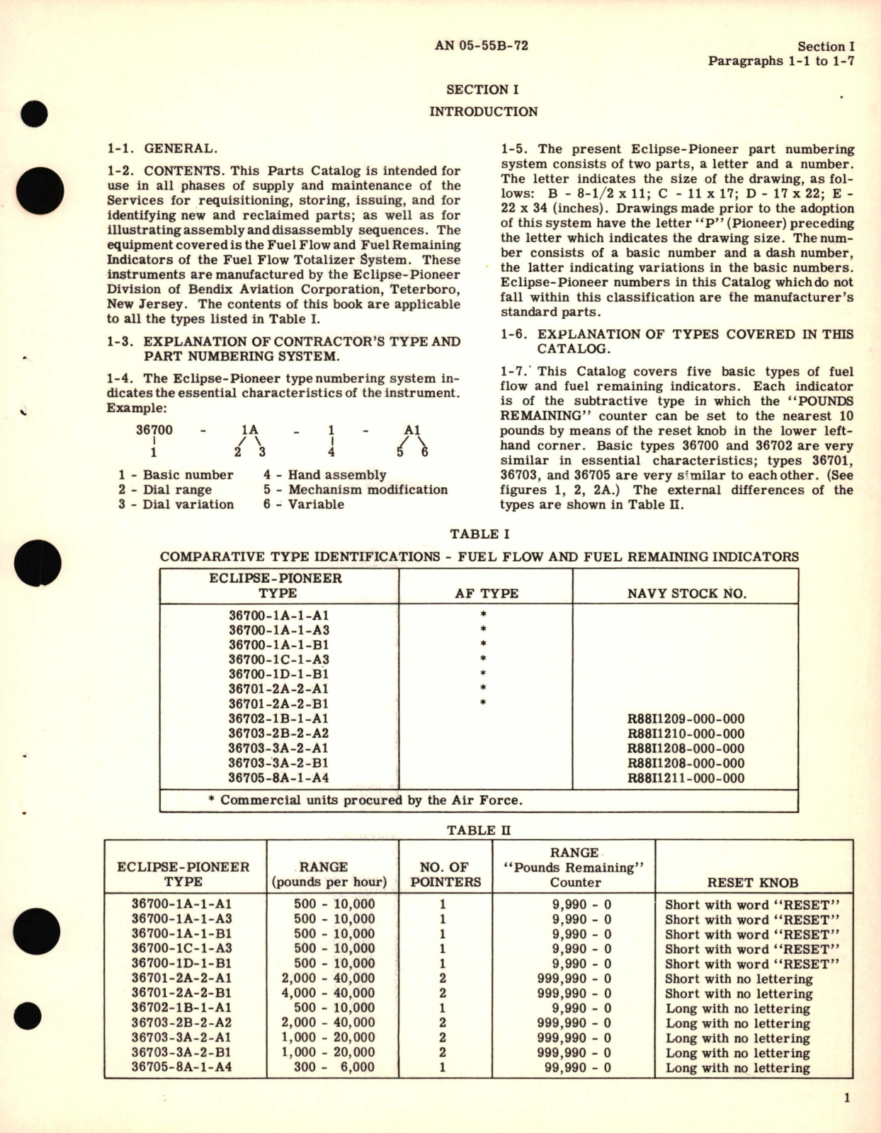 Sample page 7 from AirCorps Library document: Parts Catalog for Fuel Flowmeter Indicators Part No. 366700, 37601, 36702, 36703, 36705 