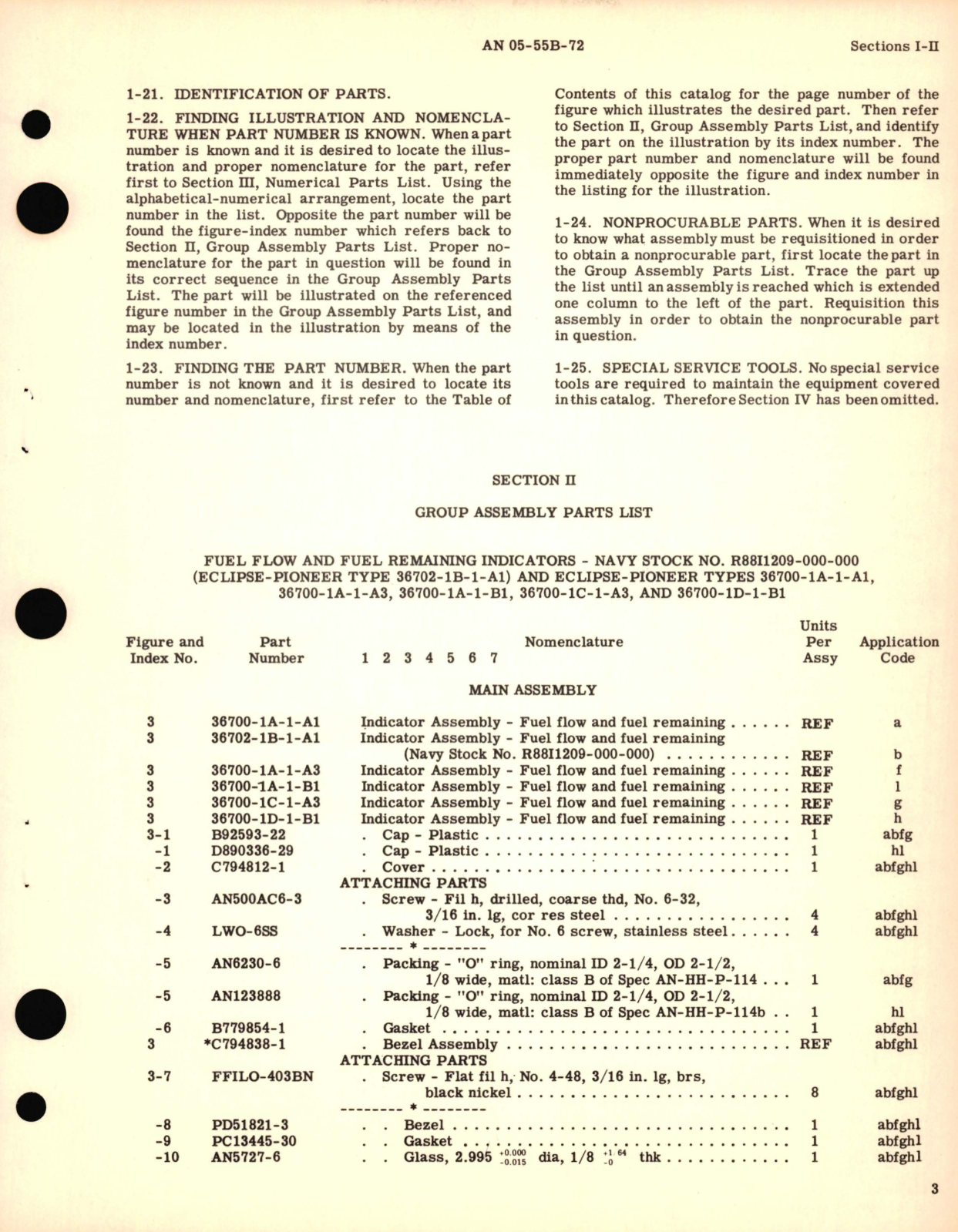 Sample page 9 from AirCorps Library document: Parts Catalog for Fuel Flowmeter Indicators Part No. 366700, 37601, 36702, 36703, 36705 