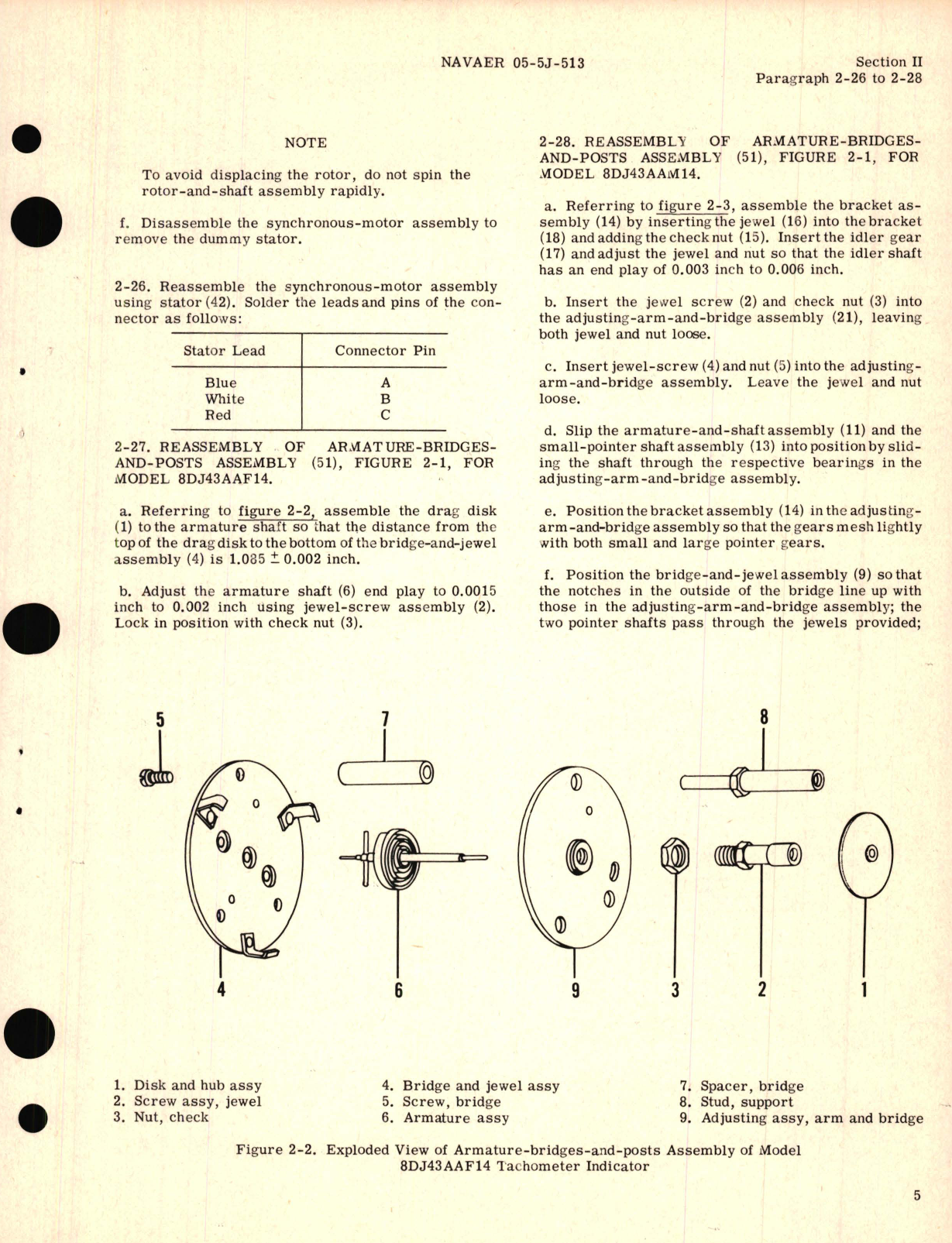 Sample page 7 from AirCorps Library document: Overhaul Instructions for Tachometer Indicators Type DJ43 