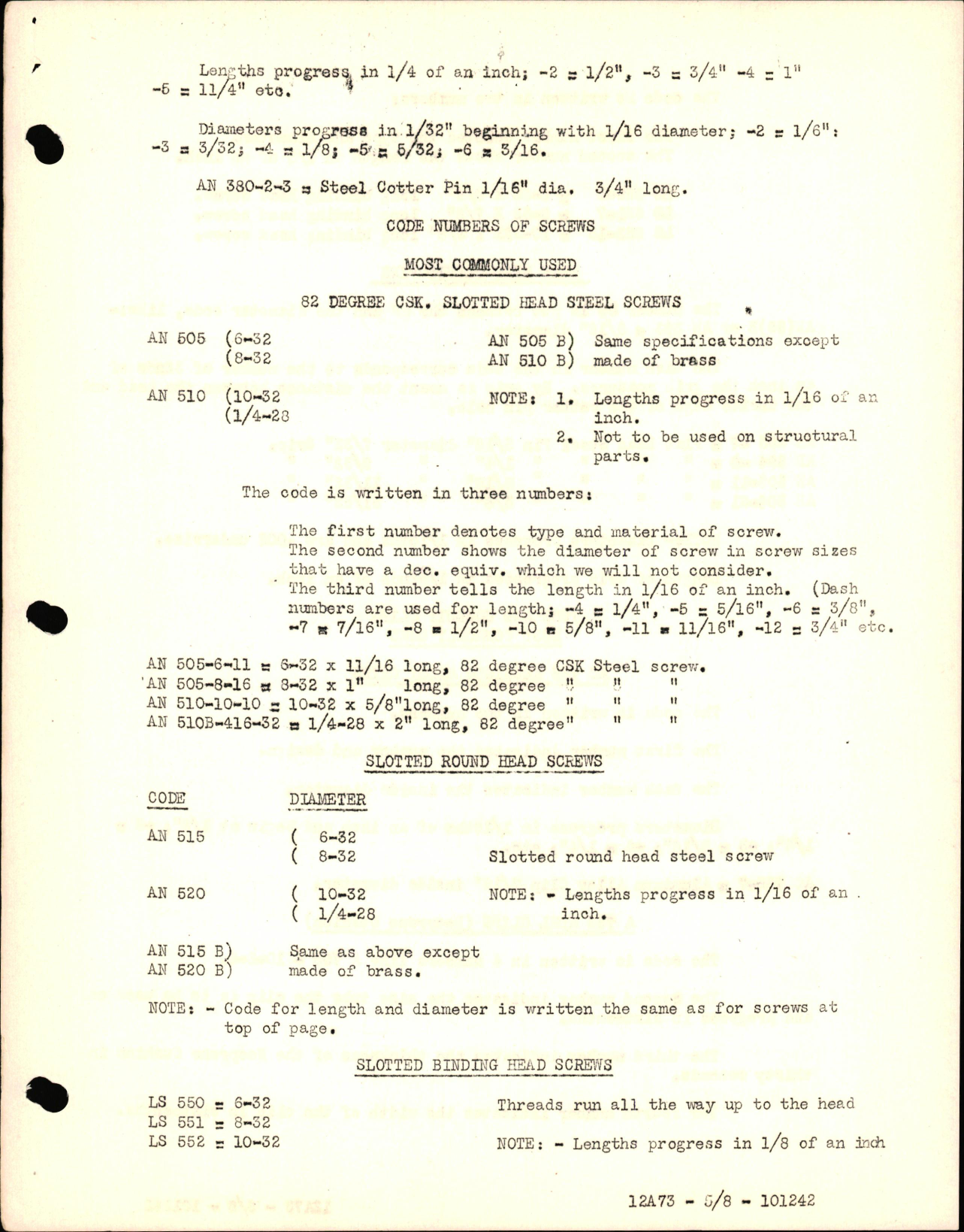 Sample page 5 from AirCorps Library document: How to Use An & LS Standards Book