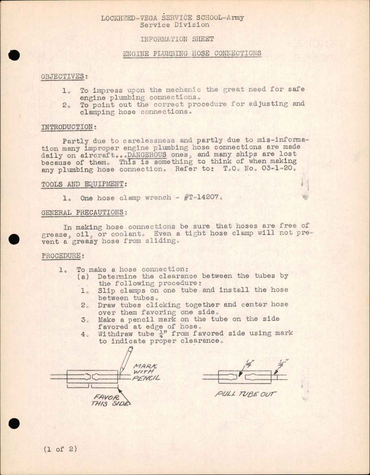Sample page 1 from AirCorps Library document: Engine Plumbing Hose Connections