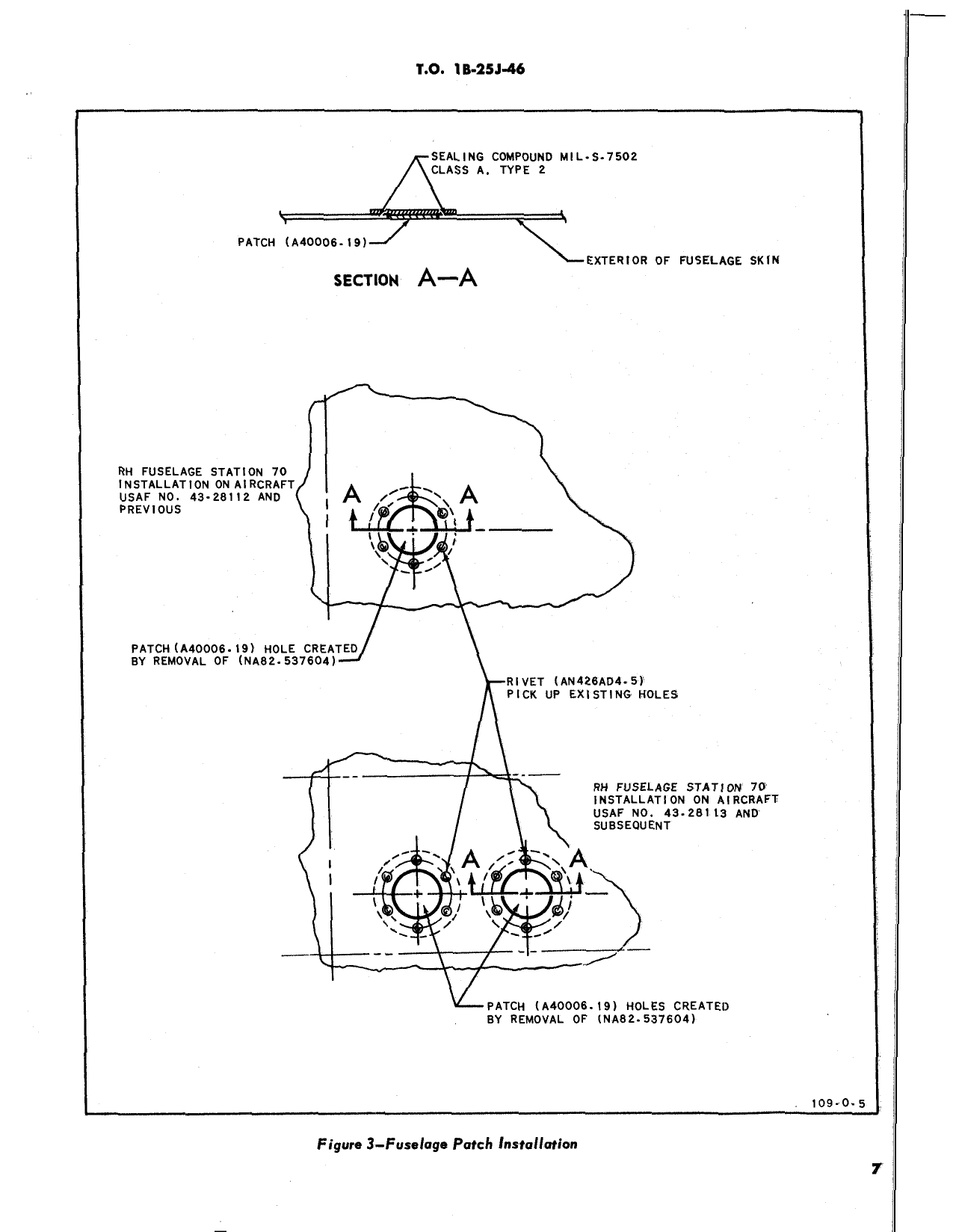 Sample page 7 from AirCorps Library document: Installation of Fire Detector and Extinguisher System, and Fuel Shut-Off Controls - EB-25J, TB-25J, ETB-25J