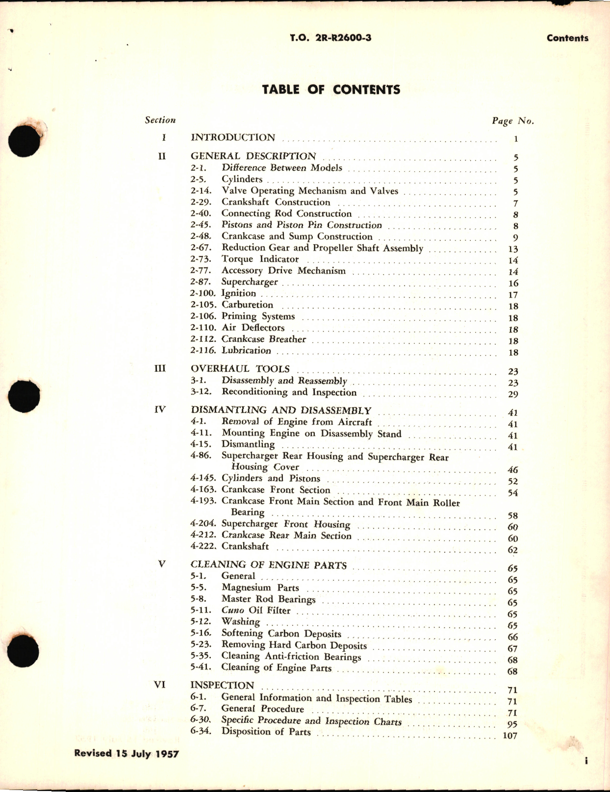 Sample page 5 from AirCorps Library document: Repair and Overhaul Instructions for Aircraft Engines Models R-2600-8, -8A, -12, -13, -29, -31, and -35