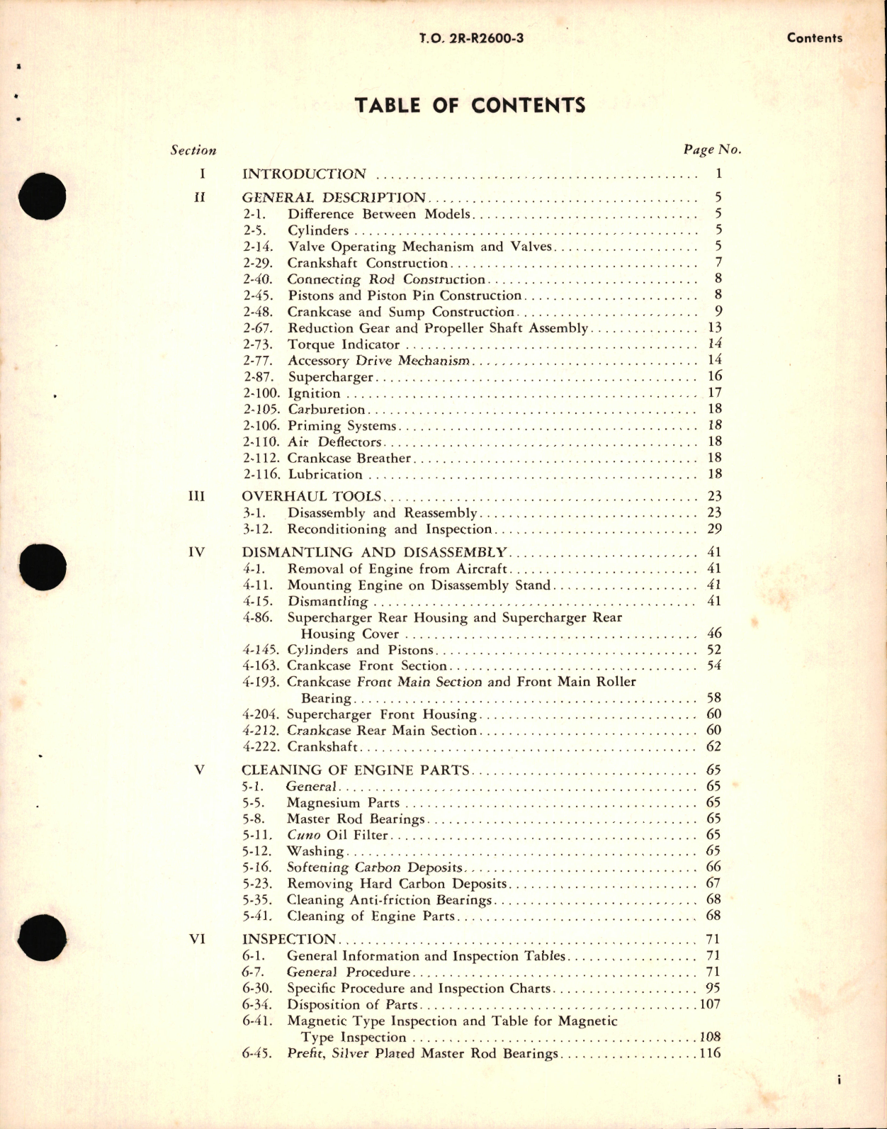 Sample page 9 from AirCorps Library document: Repair and Overhaul Instructions for Aircraft Engines Models R-2600-8, -8A, -12, -13, -29, -31, and -35