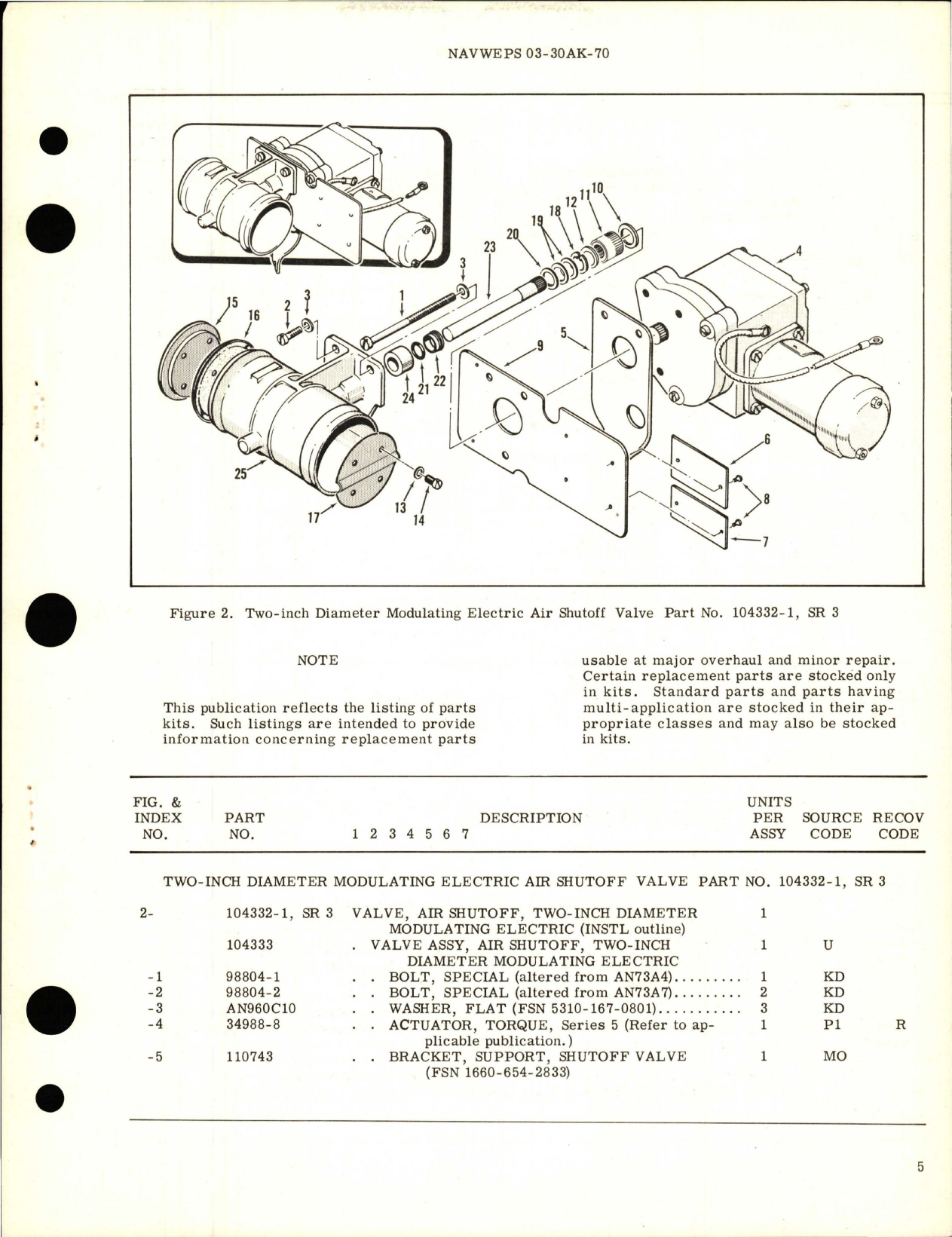 Sample page 5 from AirCorps Library document: Overhaul Instructions with Parts Breakdown for 2