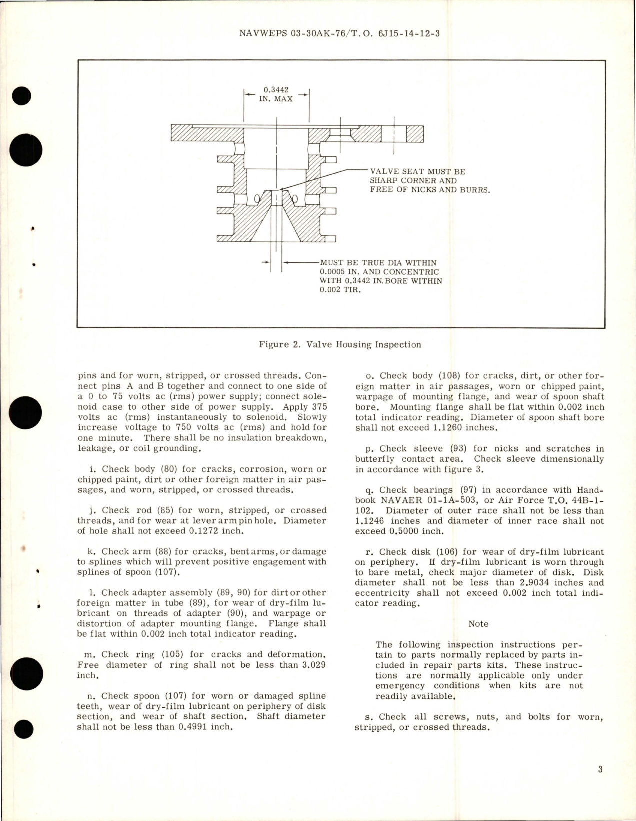 Sample page 5 from AirCorps Library document: Overhaul Instructions with Parts Breakdown for Vacuum and Vent Pressure Relief Valve - Part 108398-3