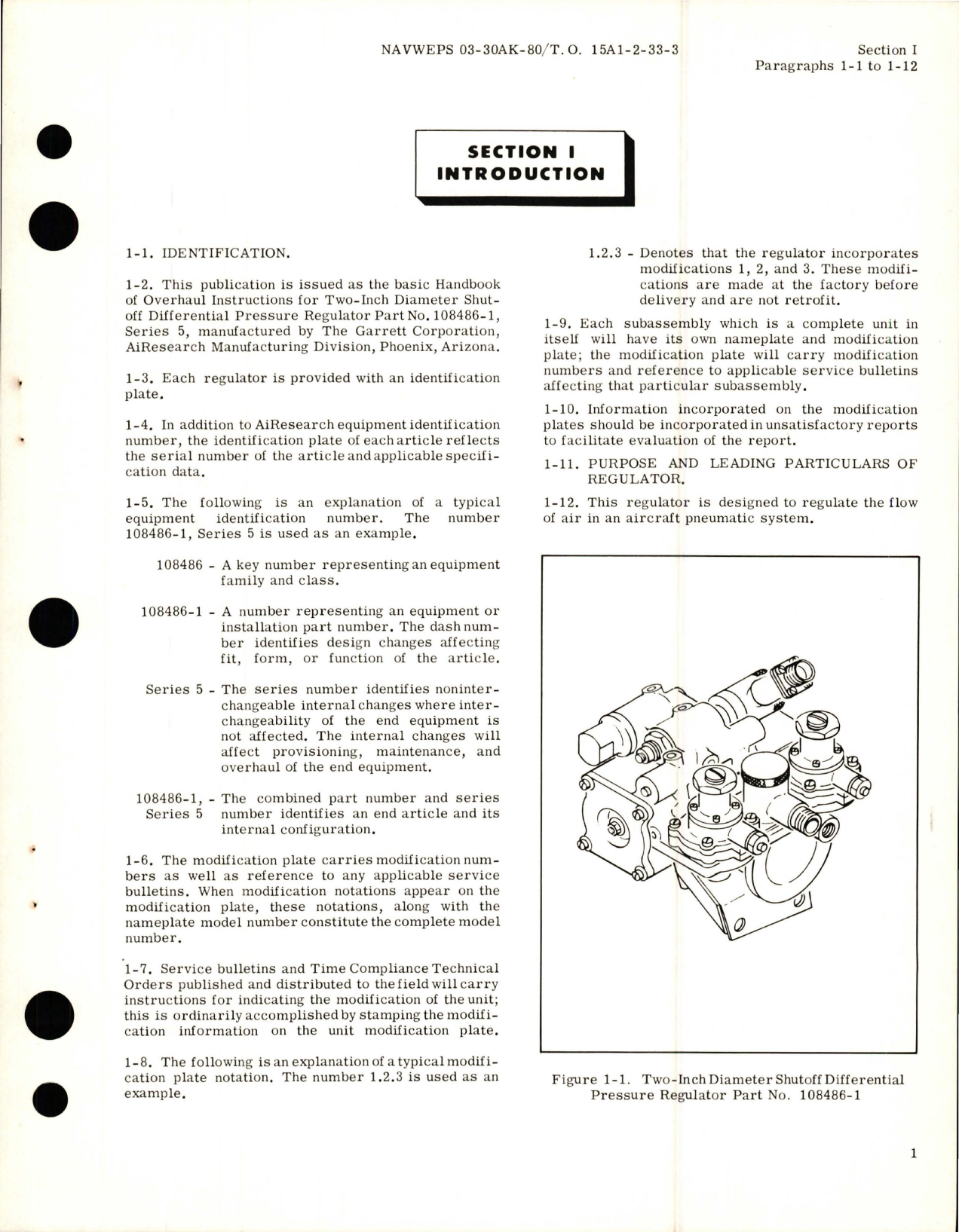 Sample page 5 from AirCorps Library document: Overhaul Instructions for Shutoff Differential Pressure Regulator Part 108486-1 Series 5 