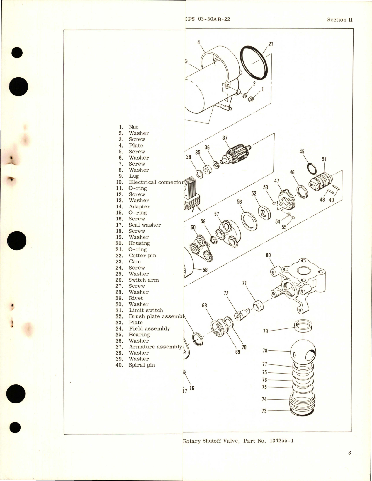 Sample page 5 from AirCorps Library document: Overhaul Instructions for Motor Actuated Rotary Shutoff Valve - Part 134255-1 