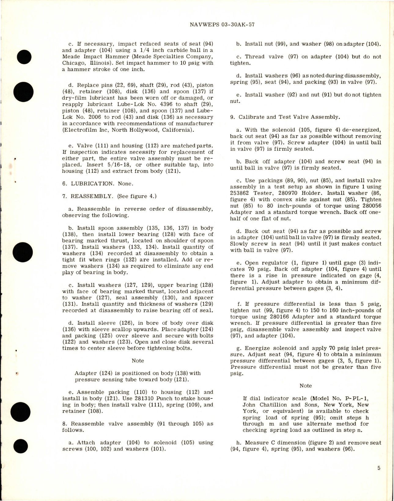 Sample page 7 from AirCorps Library document: Overhaul Instructions with Parts Breakdown for Shutoff Differential Pressure Regulator - Part 108420 - Model APR21-18-1