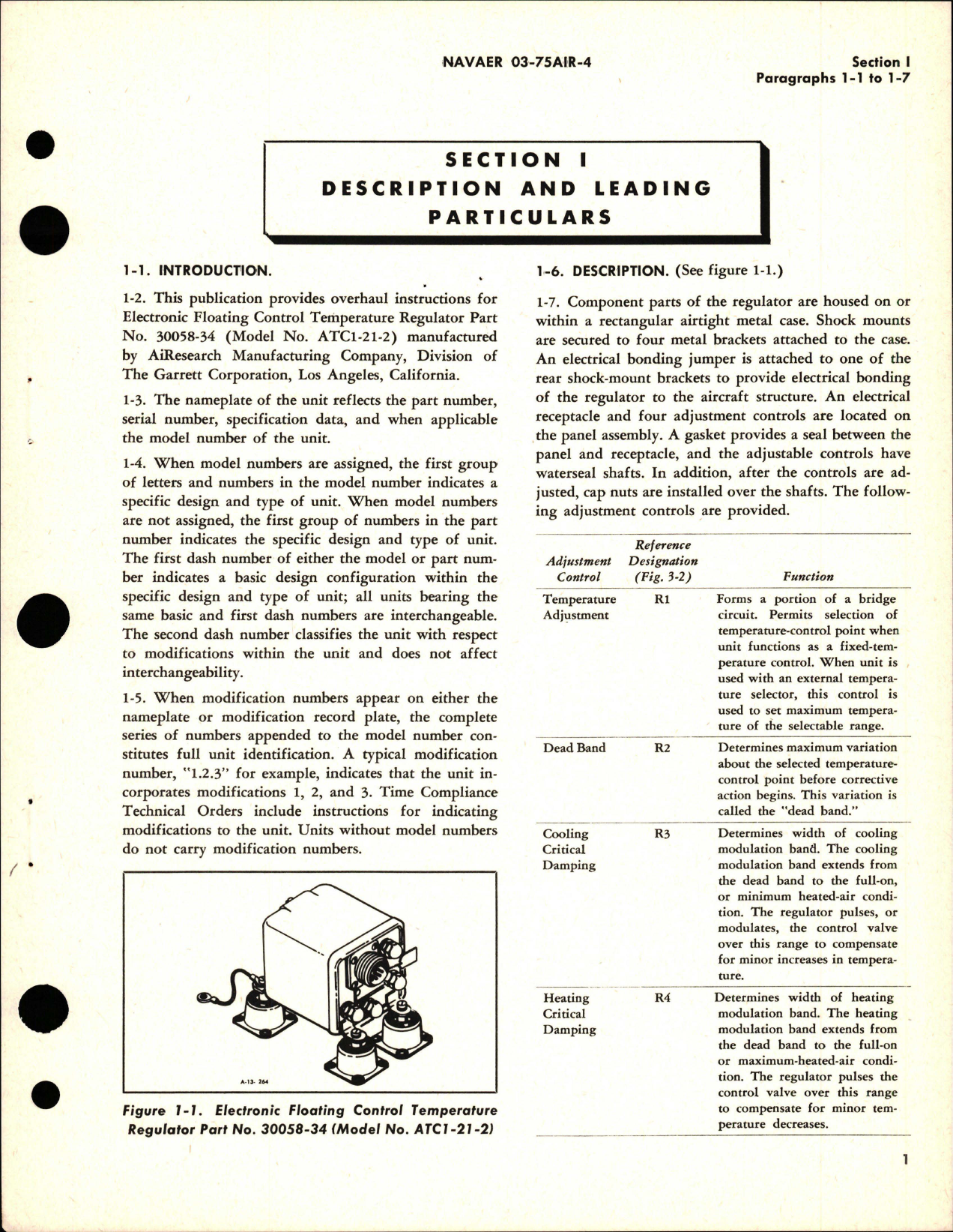 Sample page 5 from AirCorps Library document: Overhaul Instructions for Electronic Floating Control Temperature Regulator - Part 30058-34 - Model ACT1-21