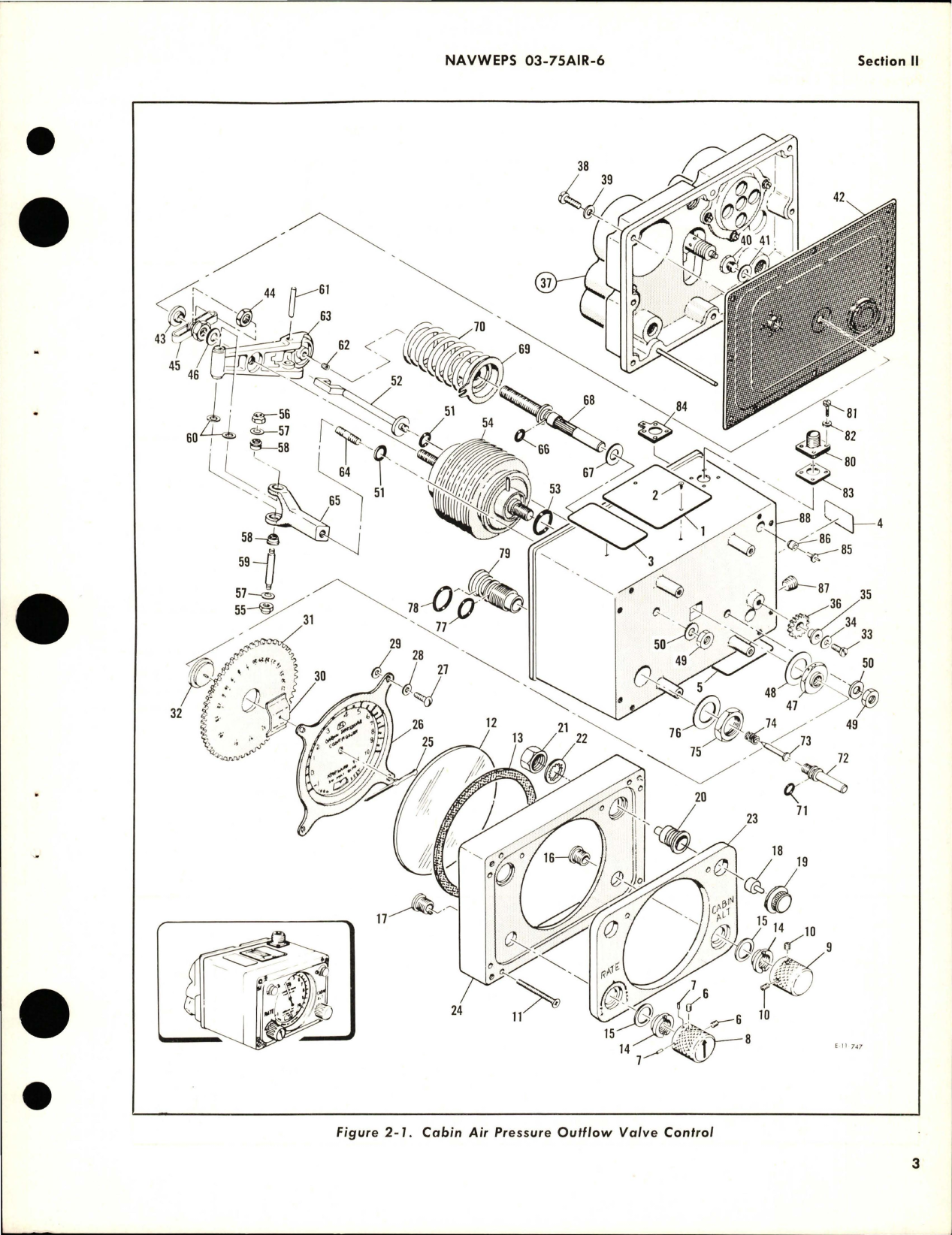 Sample page 7 from AirCorps Library document: Overhaul Instructions for Cabin Air Pressure Outflow Valve Control - Part 102076-3