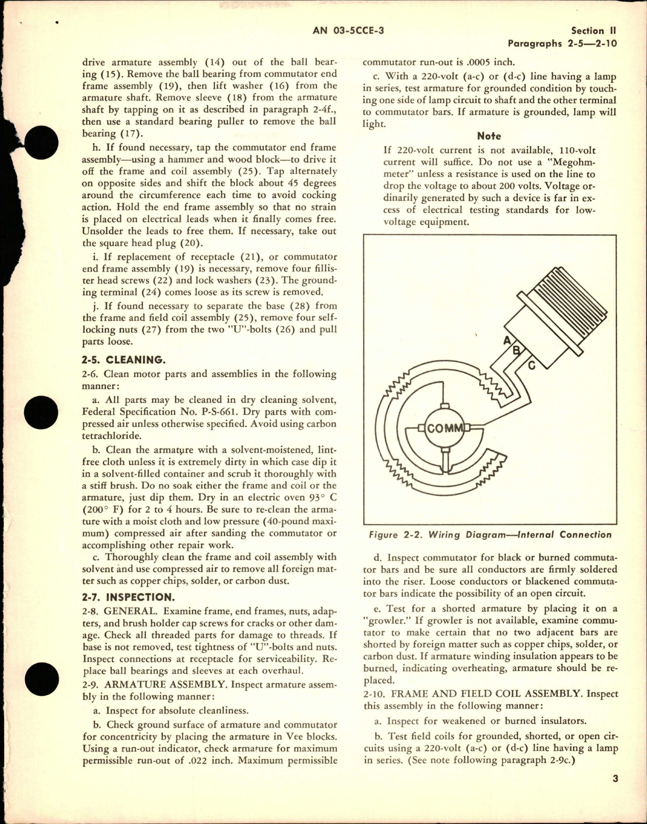 Sample page 5 from AirCorps Library document: Overhaul Instructions for Windshield Wiper Motors - A-7012 and A-7531