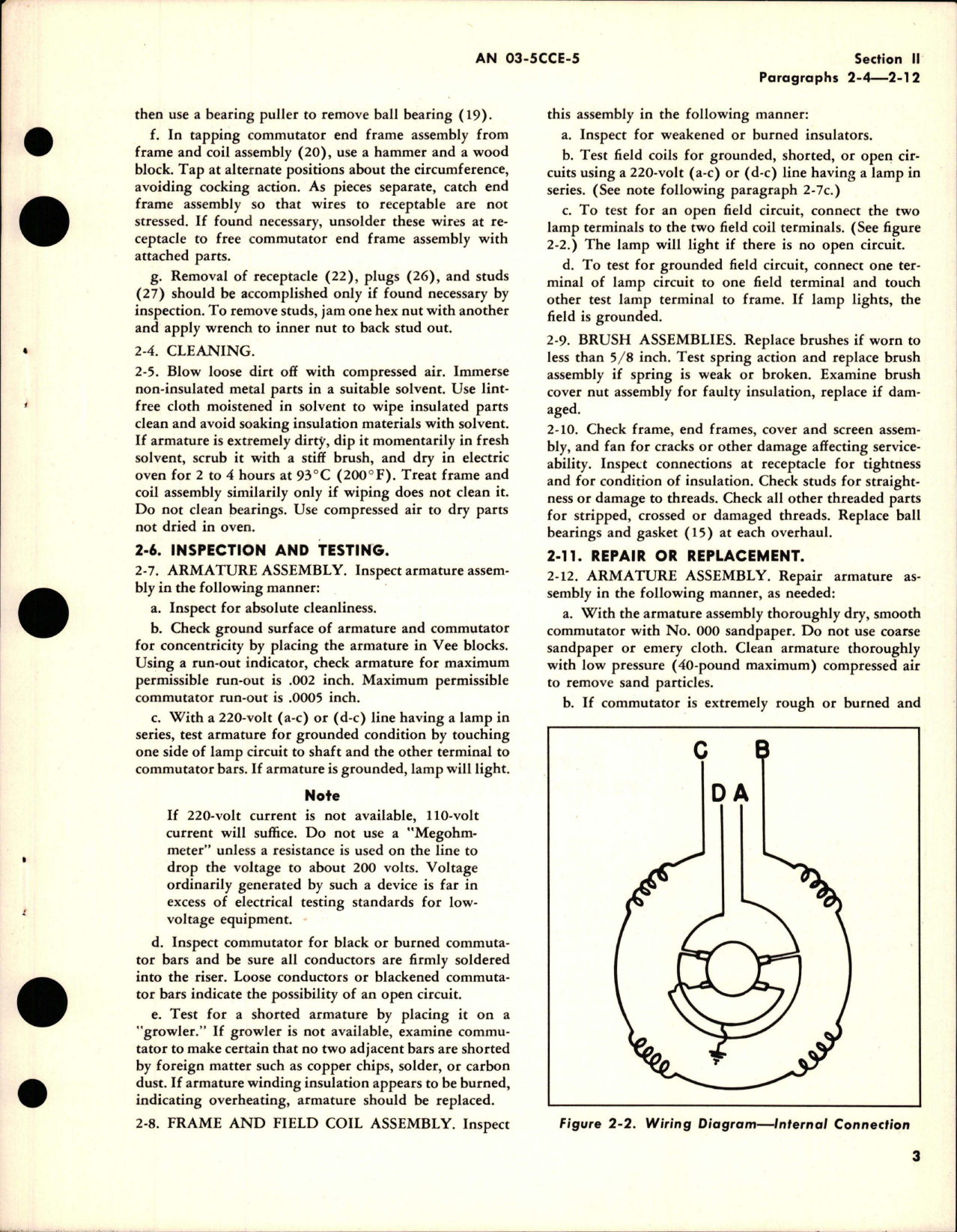 Sample page 5 from AirCorps Library document: Overhaul Instructions for Motor Assembly - Model A-7535