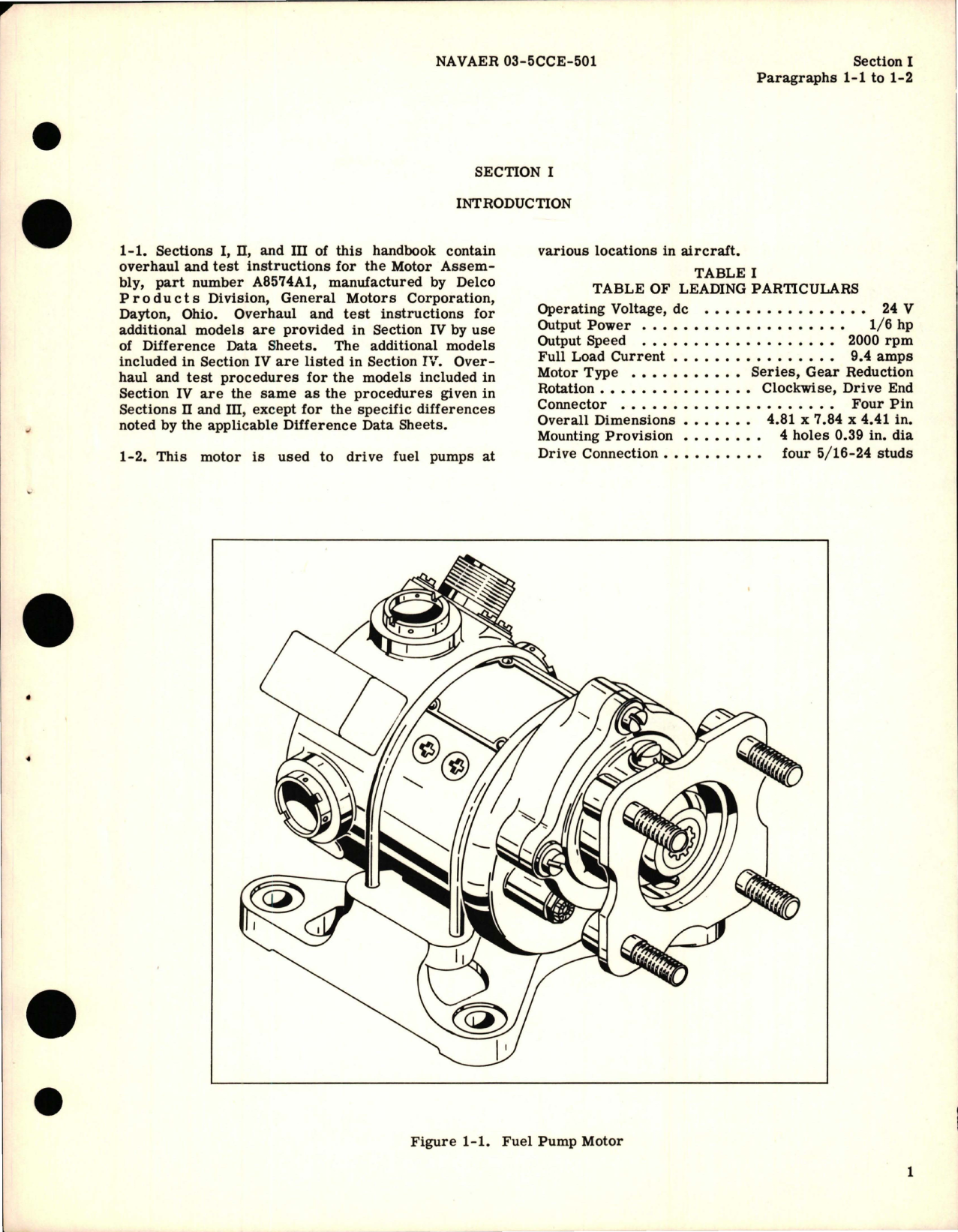 Sample page 5 from AirCorps Library document: Overhaul Instructions for Motor Assembly - A8574A1