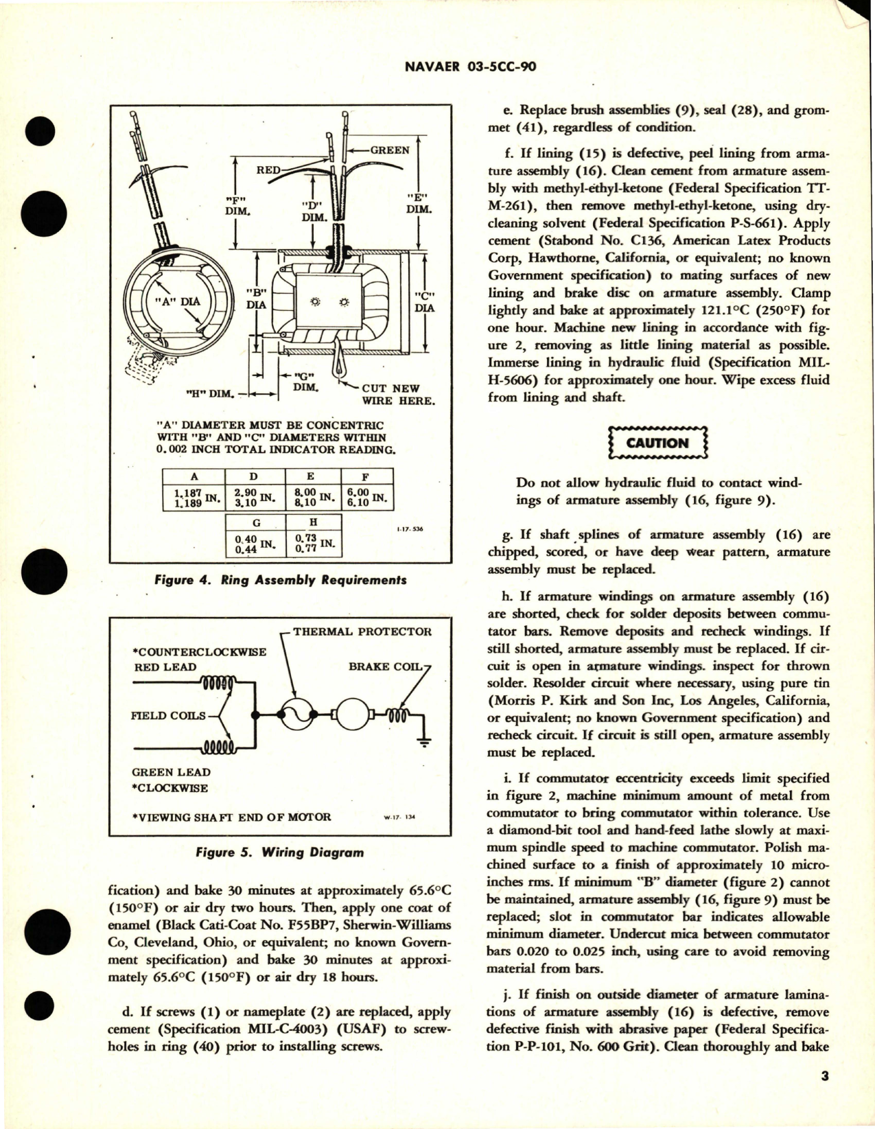 Sample page 5 from AirCorps Library document: Overhaul Instructions with Parts Breakdown for Direct -Current Motor 0.08HP 26 Volt - Part 26300-2
