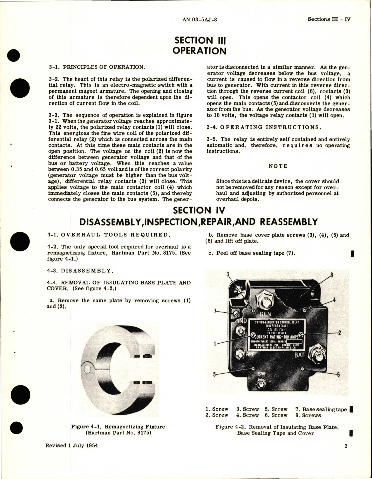 Sample page 7 from AirCorps Library document: Overhaul Instructions for Reverse Current Cutout - AN 3025-1 - Models A-700, A-700A, and A-718