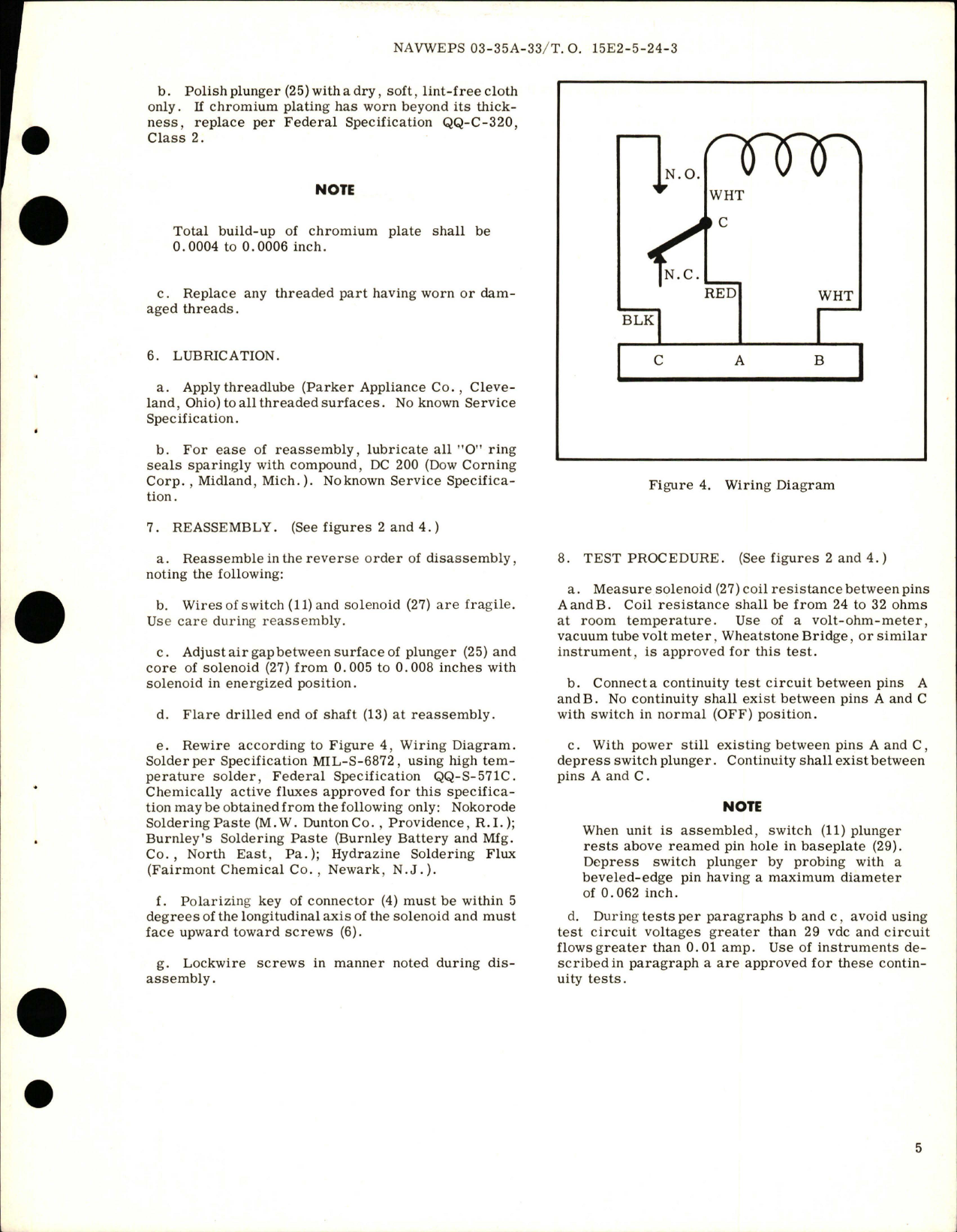 Sample page 5 from AirCorps Library document: Overhaul Instructions with Parts Breakdown for Air Shut-Off Valve Actuator - Part 124669