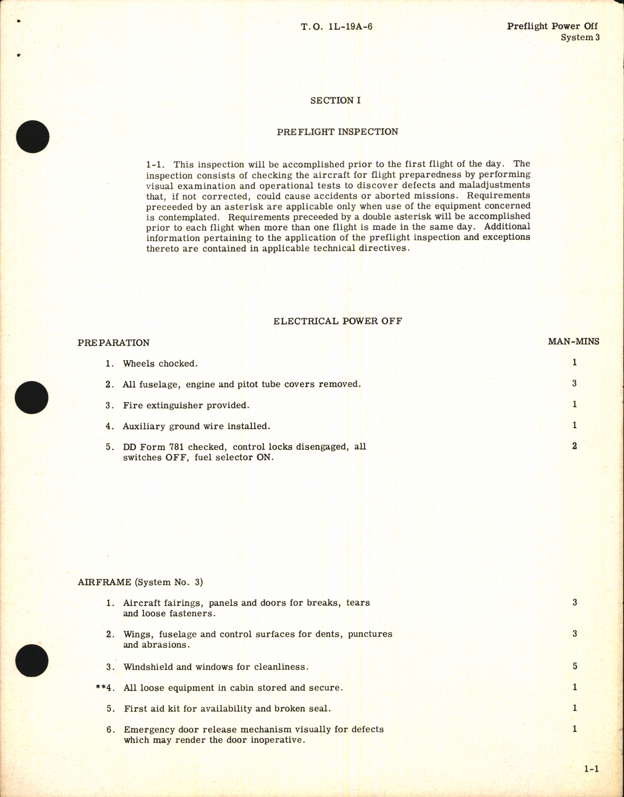 Sample page 5 from AirCorps Library document: Inspection Requirements for L-19A, -19E, TL-19D and OE-1 