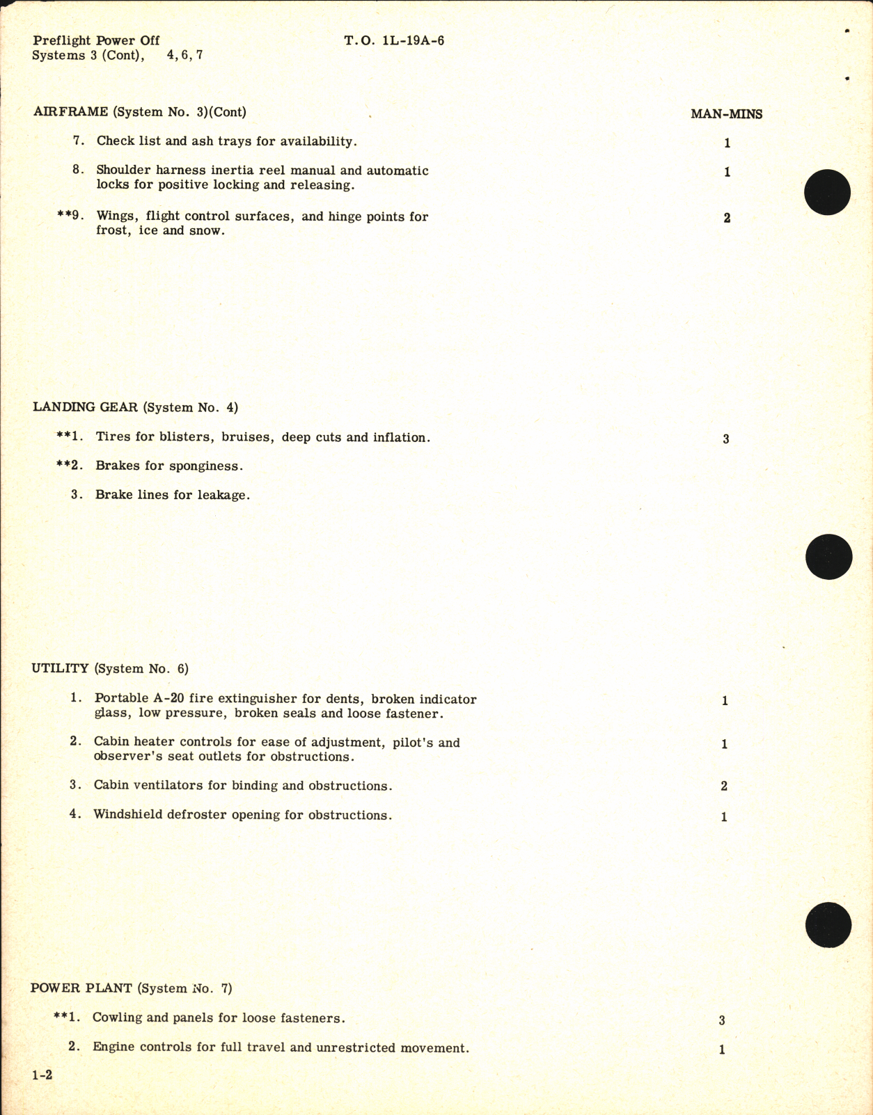 Sample page 6 from AirCorps Library document: Inspection Requirements for L-19A, -19E, TL-19D and OE-1 