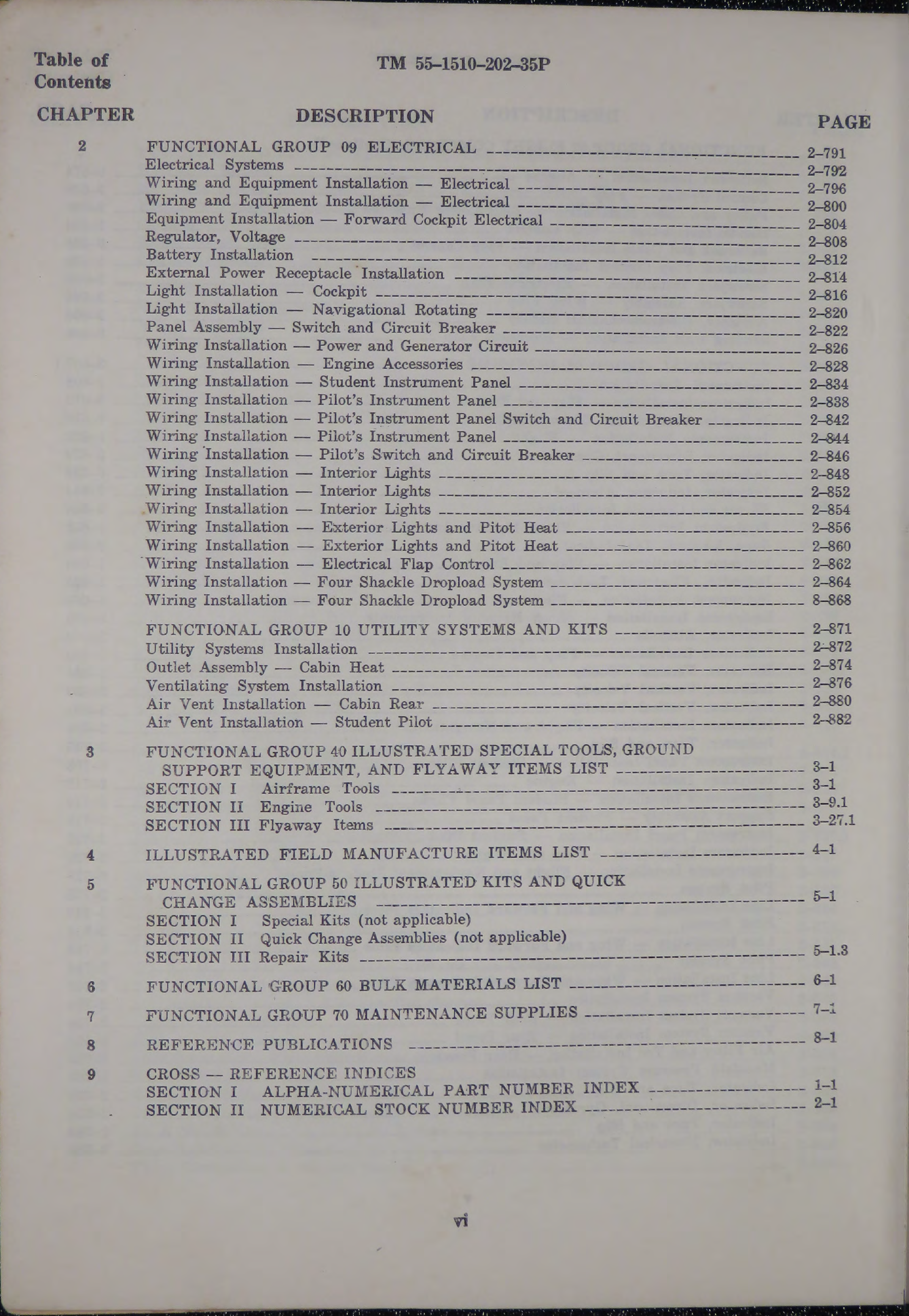 Sample page 8 from AirCorps Library document: DS, GS, and Depot Maintenance Repair Parts and Special Tools List for Airplane Observation 
